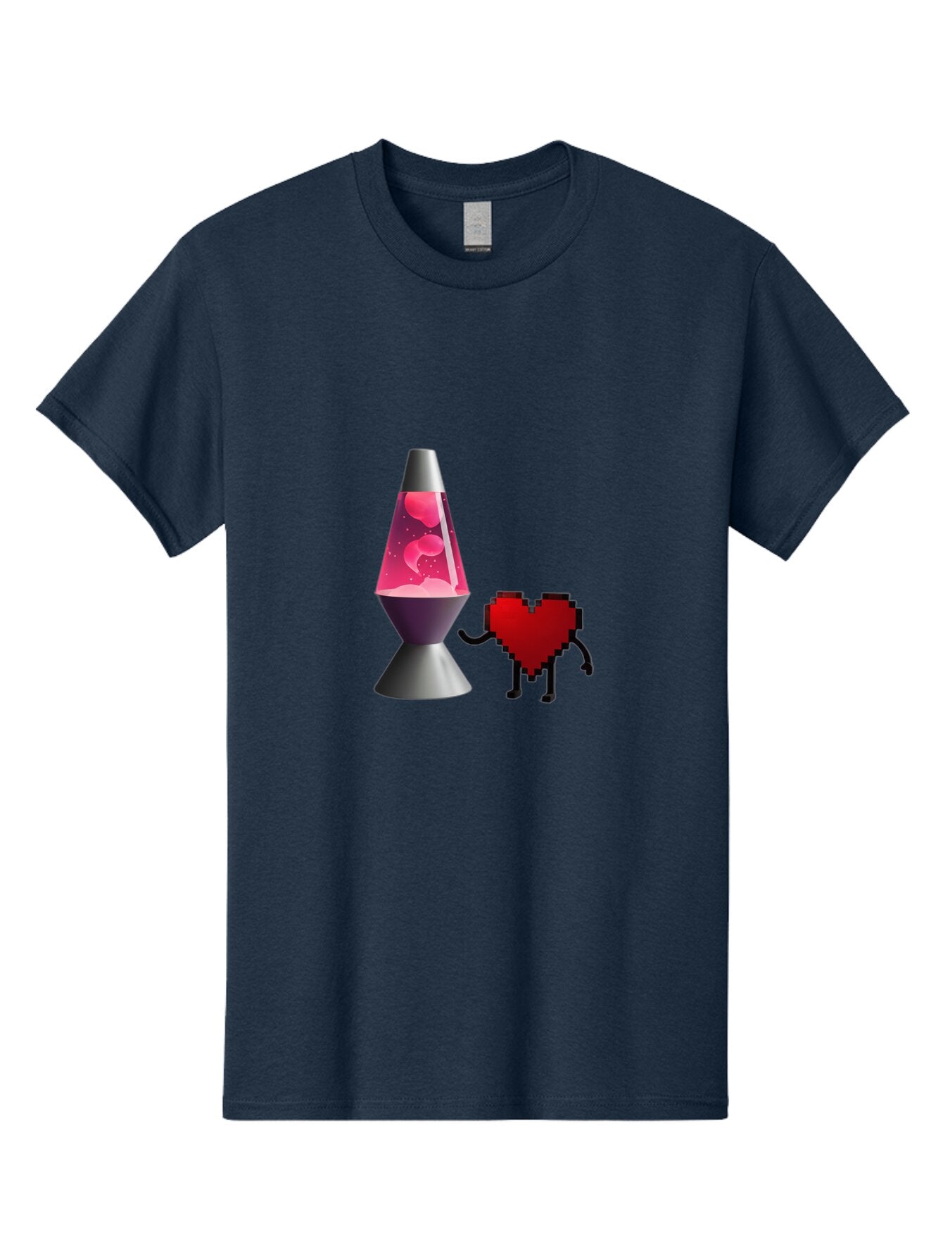 Lava-Lamp-Heart Men'S Graphic Tee, 100% Cotton, Comfortable Casual Summer Wear, Machine Washable, Vintage Camera, Old Camera, Antique Camera, Black Camera, Classic Photography, Photography Equipment, Nostalgic Device, Film Camera, Camera Art Bar064 2