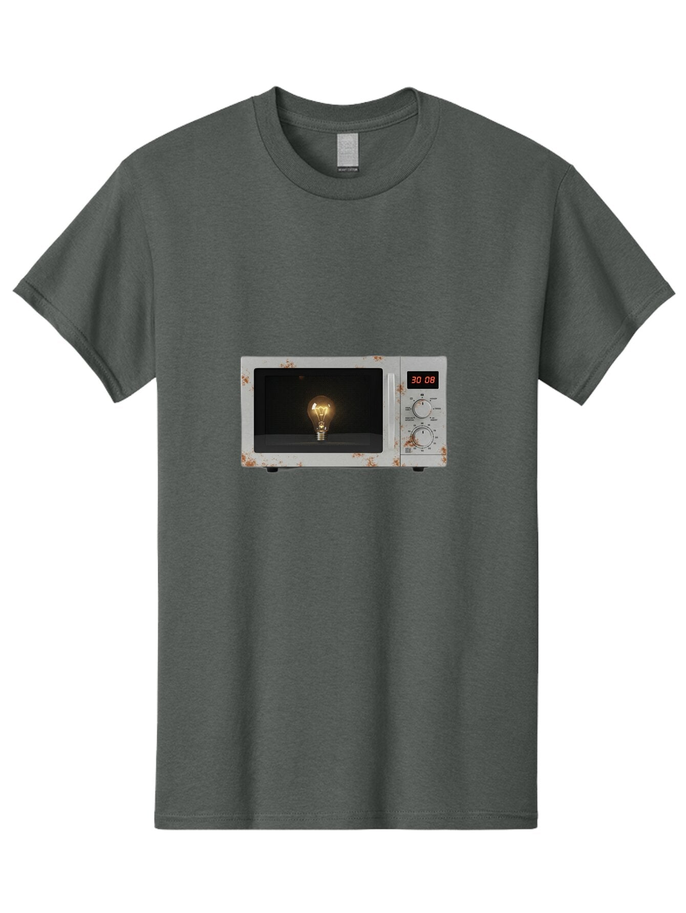 Light-Bulb-In-Microwave Men'S Graphic Tee, 100% Cotton, Comfortable Casual Summer Wear, Machine Washable, Vintage Camera, Old Camera, Antique Camera, Black Camera, Classic Photography, Photography Equipment, Nostalgic Device, Film Camera, Bar075 10