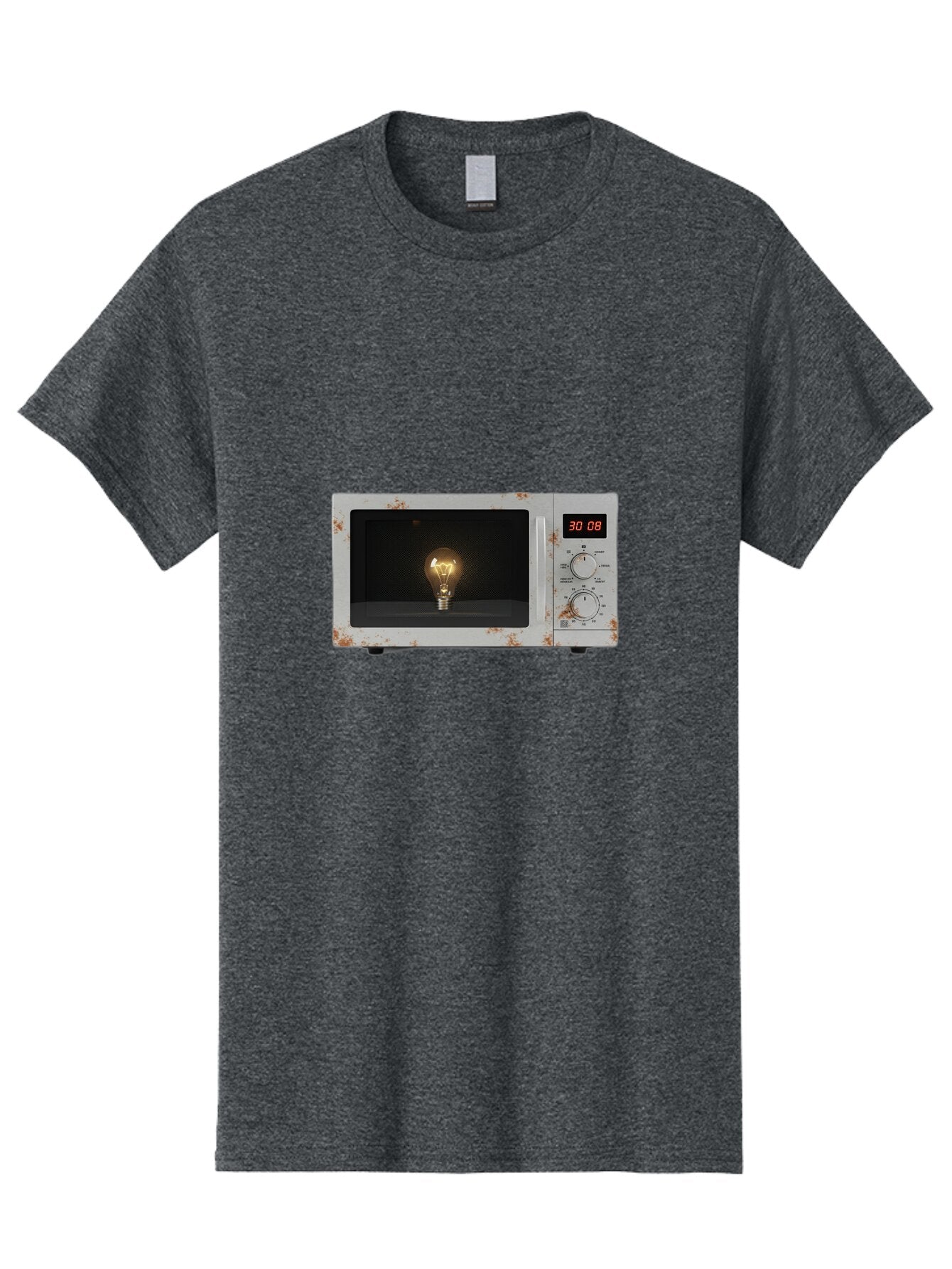 Light-Bulb-In-Microwave Men'S Graphic Tee, 100% Cotton, Comfortable Casual Summer Wear, Machine Washable, Vintage Camera, Old Camera, Antique Camera, Black Camera, Classic Photography, Photography Equipment, Nostalgic Device, Film Camera, Bar075 5