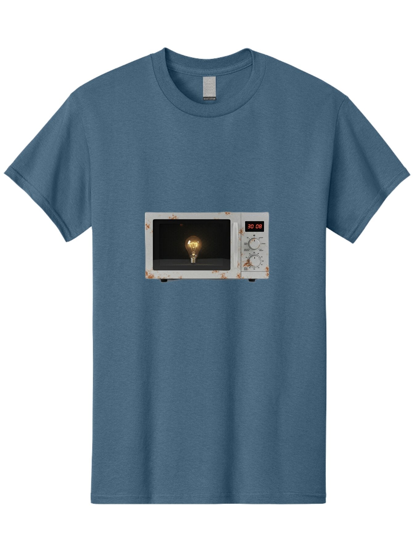 Light-Bulb-In-Microwave Men'S Graphic Tee, 100% Cotton, Comfortable Casual Summer Wear, Machine Washable, Vintage Camera, Old Camera, Antique Camera, Black Camera, Classic Photography, Photography Equipment, Nostalgic Device, Film Camera, Bar075 3