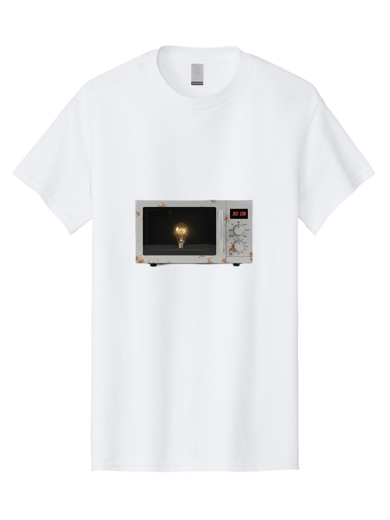 Light-Bulb-In-Microwave Men'S Graphic Tee, 100% Cotton, Comfortable Casual Summer Wear, Machine Washable, Vintage Camera, Old Camera, Antique Camera, Black Camera, Classic Photography, Photography Equipment, Nostalgic Device, Film Camera, Bar075 11