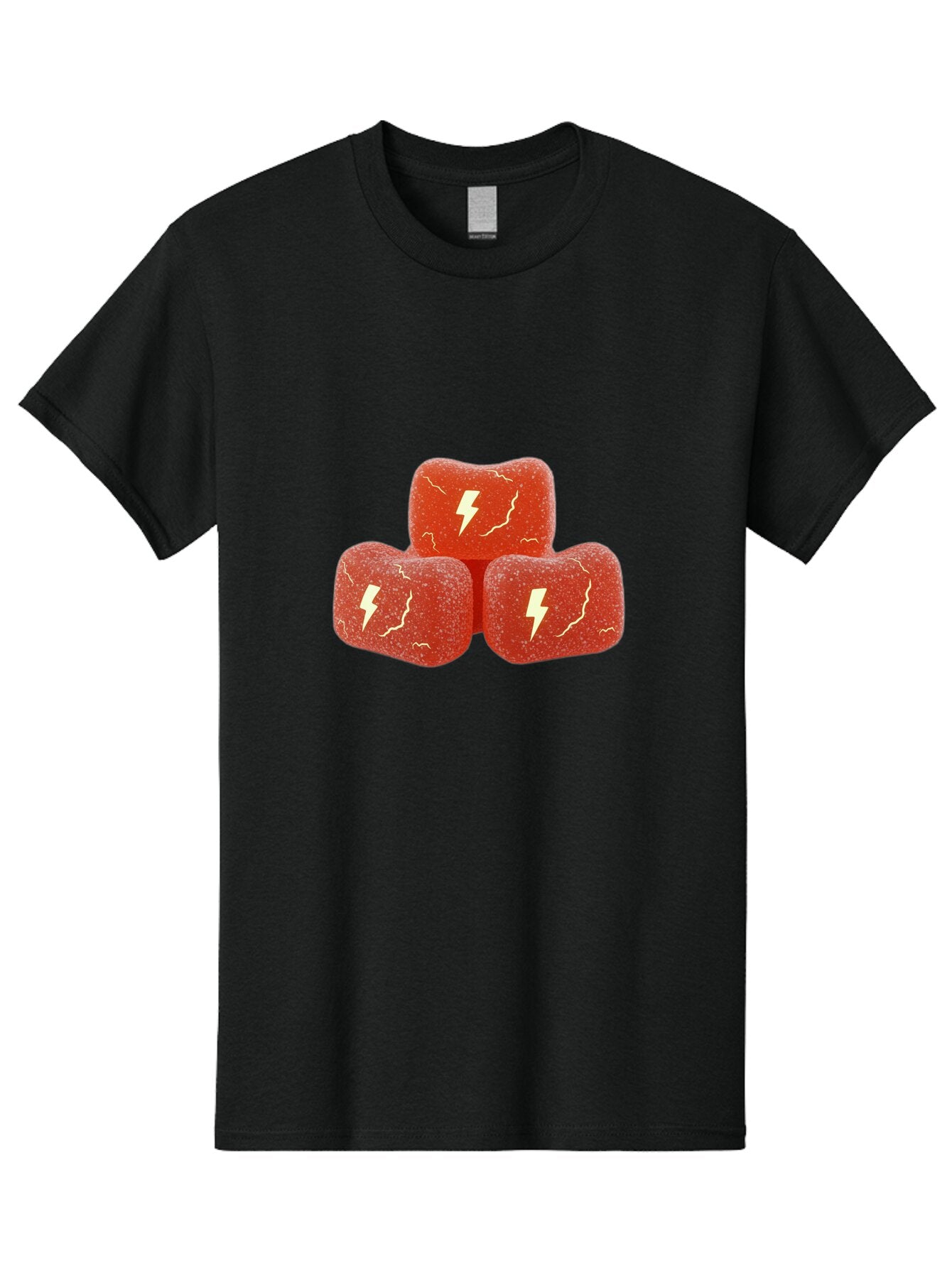 Lightning-Bolt-Gummies Men'S Graphic Tee, 100% Cotton, Comfortable Casual Summer Wear, Machine Washable, Vintage Camera, Old Camera, Antique Camera, Black Camera, Classic Photography, Photography Equipment, Nostalgic Device, Film Camera, Bar076 15