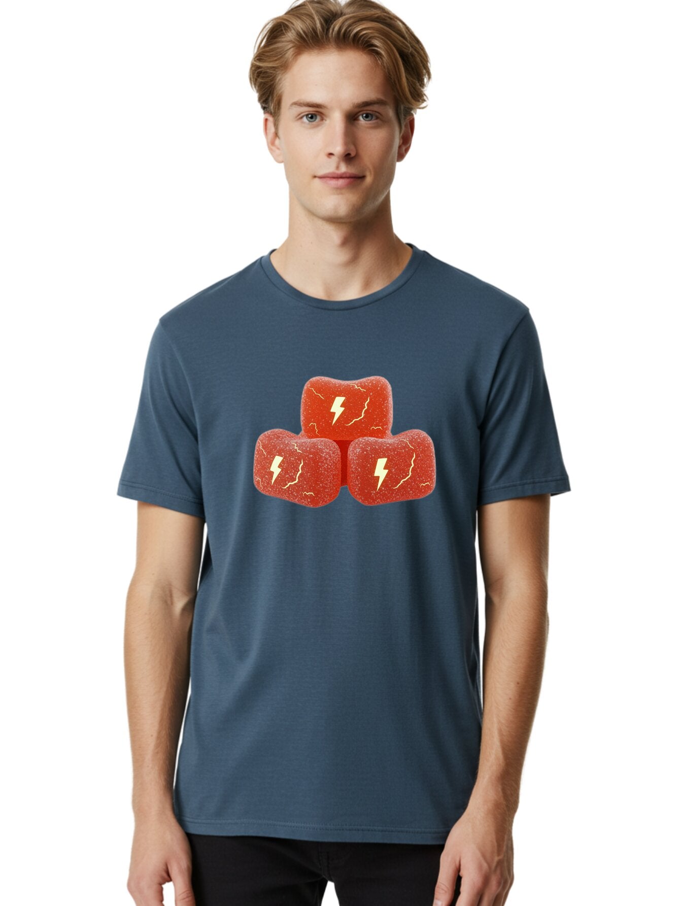 Lightning-Bolt-Gummies Men'S Graphic Tee, 100% Cotton, Comfortable Casual Summer Wear, Machine Washable, Vintage Camera, Old Camera, Antique Camera, Black Camera, Classic Photography, Photography Equipment, Nostalgic Device, Film Camera, Bar076 20