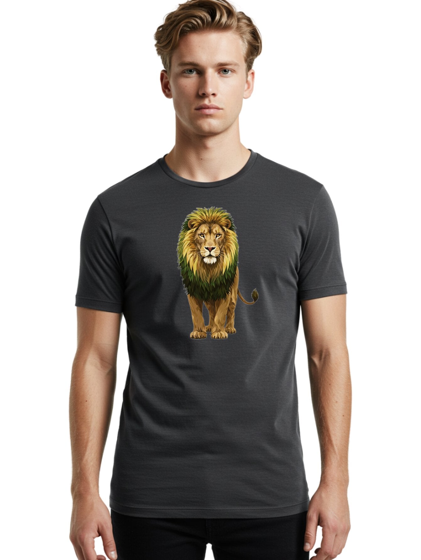Lion-1 Men'S Graphic Tee, 100% Cotton, Comfortable Casual Summer Wear, Machine Washable, Vintage Camera, Old Camera, Antique Camera, Black Camera, Classic Photography, Photography Equipment, Nostalgic Device, Film Camera, Camera Art Bar079 21