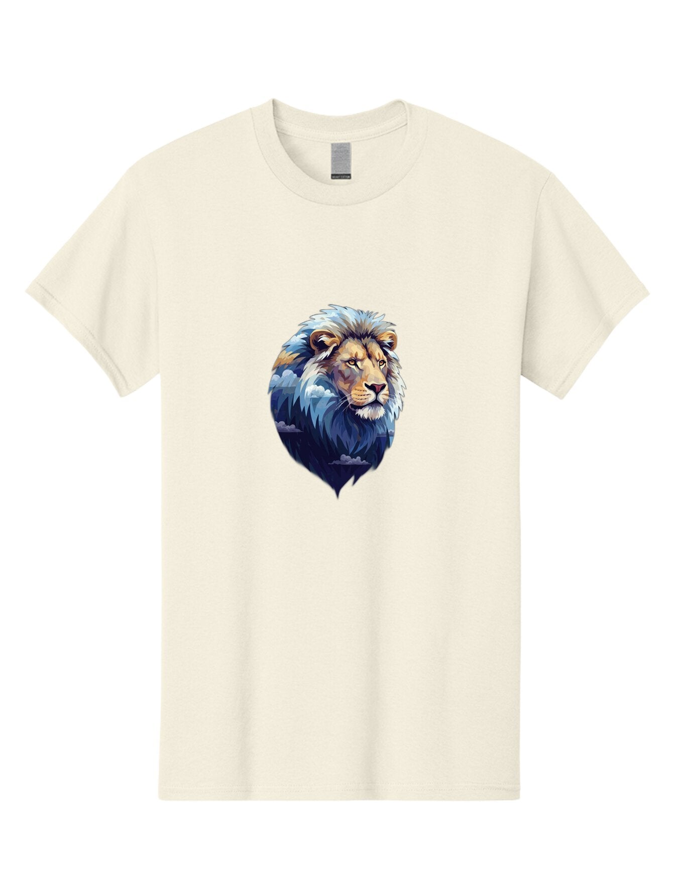 Lion-Double-Exposure Men'S Graphic Tee, 100% Cotton, Comfortable Casual Summer Wear, Machine Washable, Vintage Camera, Old Camera, Antique Camera, Black Camera, Classic Photography, Photography Equipment, Nostalgic Device, Film Camera, Bar081 3