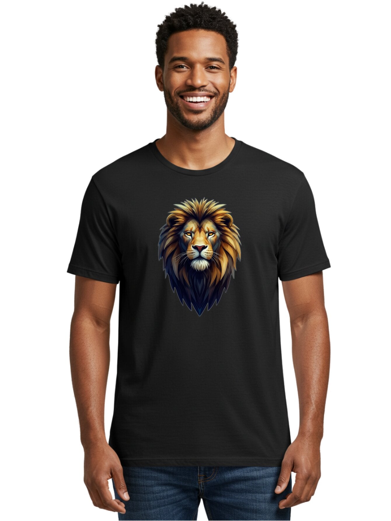 Lion-Head-1 Men'S Graphic Tee, 100% Cotton, Comfortable Casual Summer Wear, Machine Washable, Vintage Camera, Old Camera, Antique Camera, Black Camera, Classic Photography, Photography Equipment, Nostalgic Device, Film Camera, Camera Art Bar082 20