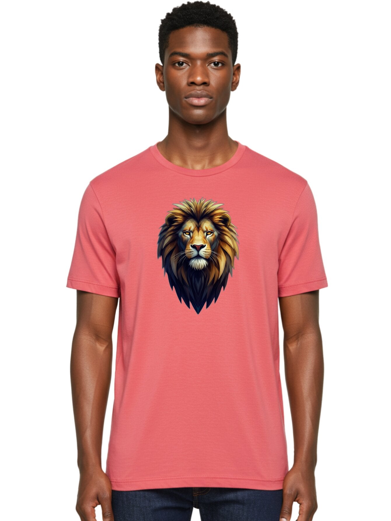 Lion-Head-1 Men'S Graphic Tee, 100% Cotton, Comfortable Casual Summer Wear, Machine Washable, Vintage Camera, Old Camera, Antique Camera, Black Camera, Classic Photography, Photography Equipment, Nostalgic Device, Film Camera, Camera Art Bar082 30