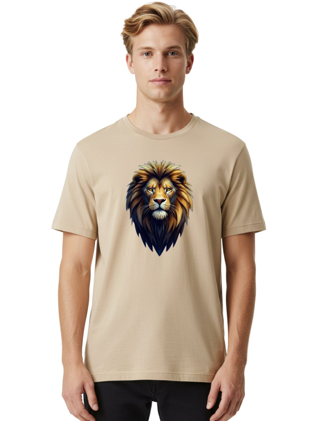 Lion-Head-1 Men'S Graphic Tee, 100% Cotton, Comfortable Casual Summer Wear, Machine Washable, Vintage Camera, Old Camera, Antique Camera, Black Camera, Classic Photography, Photography Equipment, Nostalgic Device, Film Camera, Camera Art Bar082 18