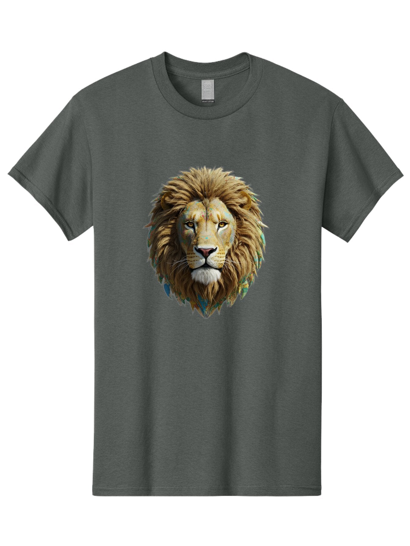 Lion-Head-3 Men'S Graphic Tee, 100% Cotton, Comfortable Casual Summer Wear, Machine Washable, Vintage Camera, Old Camera, Antique Camera, Black Camera, Classic Photography, Photography Equipment, Nostalgic Device, Film Camera, Camera Art Bar084 4