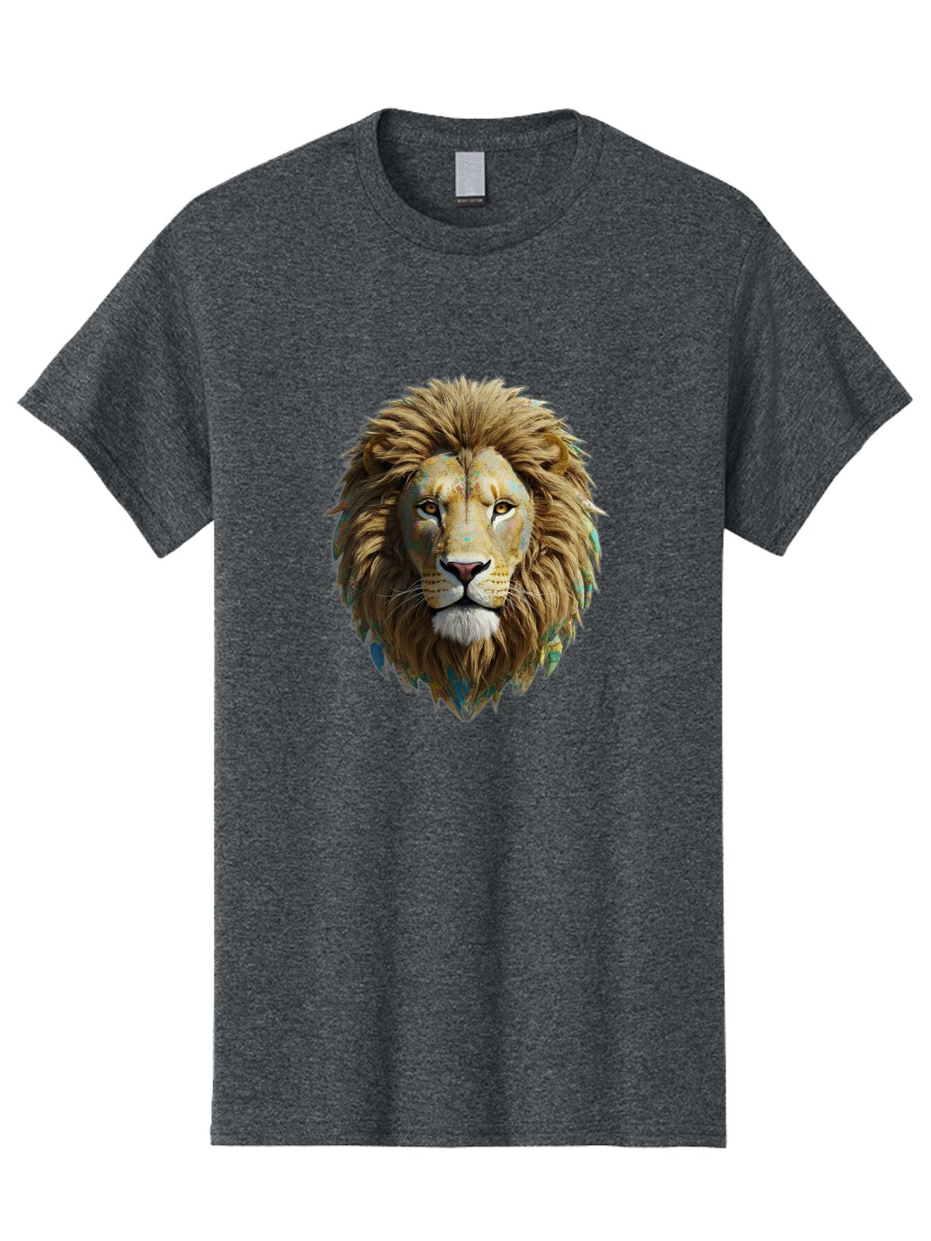 Lion-Head-3 Men'S Graphic Tee, 100% Cotton, Comfortable Casual Summer Wear, Machine Washable, Vintage Camera, Old Camera, Antique Camera, Black Camera, Classic Photography, Photography Equipment, Nostalgic Device, Film Camera, Camera Art Bar084 5