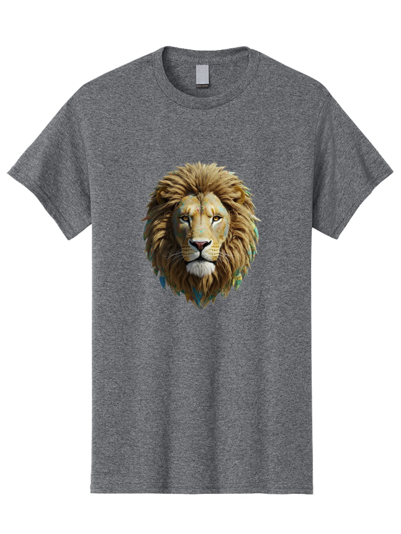 Lion-Head-3 Men'S Graphic Tee, 100% Cotton, Comfortable Casual Summer Wear, Machine Washable, Vintage Camera, Old Camera, Antique Camera, Black Camera, Classic Photography, Photography Equipment, Nostalgic Device, Film Camera, Camera Art Bar084 1