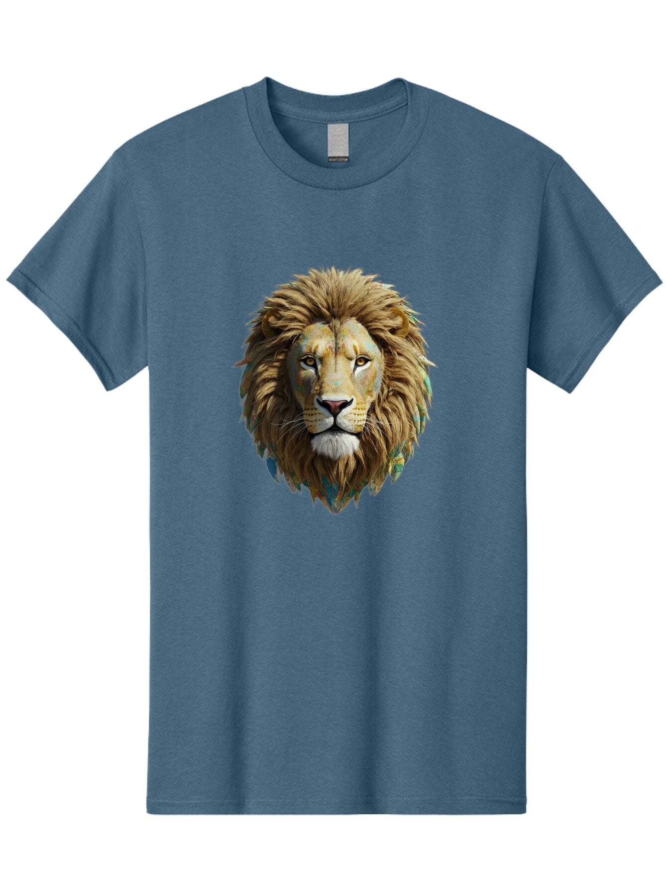 Lion-Head-3 Men'S Graphic Tee, 100% Cotton, Comfortable Casual Summer Wear, Machine Washable, Vintage Camera, Old Camera, Antique Camera, Black Camera, Classic Photography, Photography Equipment, Nostalgic Device, Film Camera, Camera Art Bar084 11