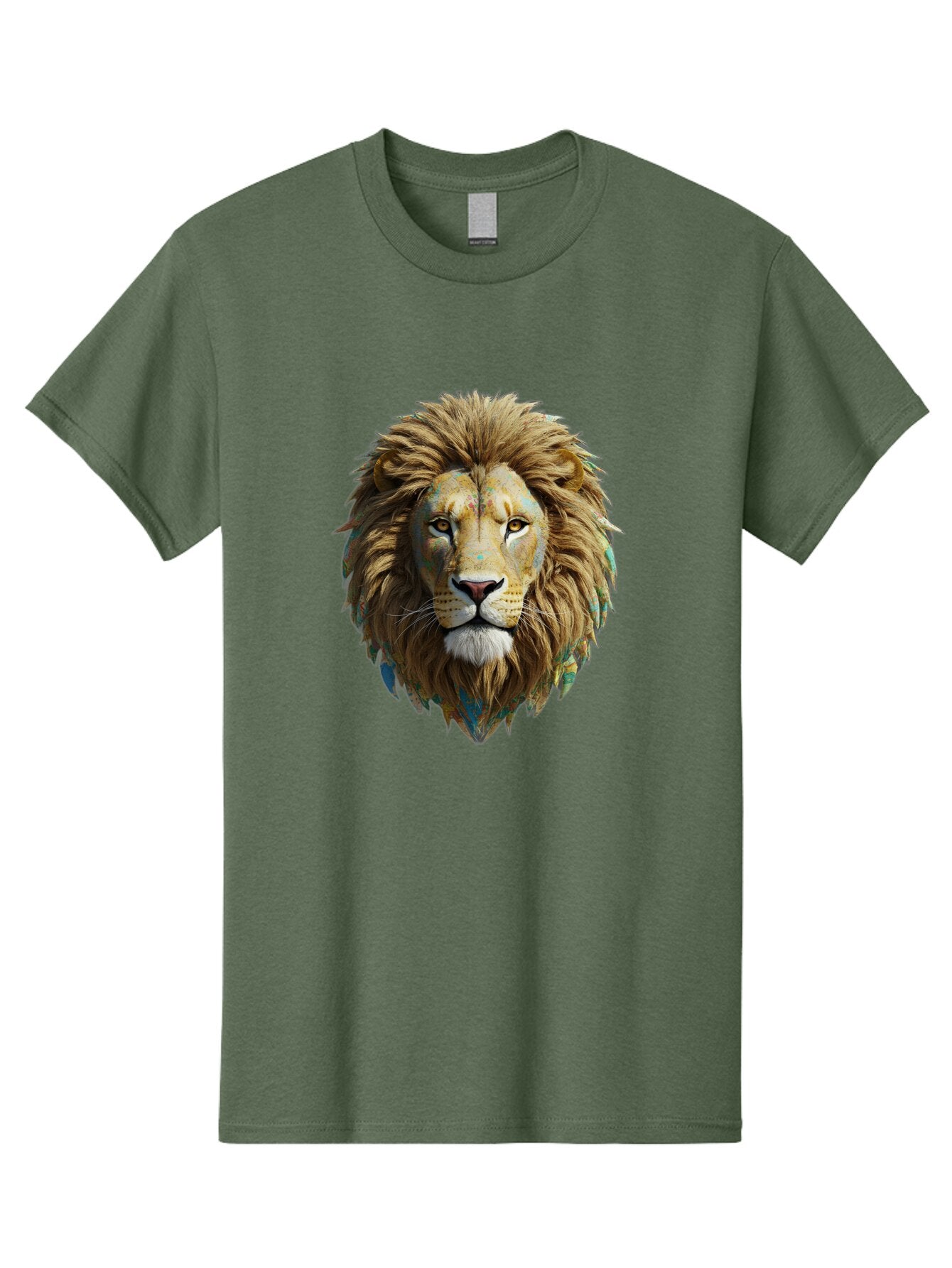 Lion-Head-3 Men'S Graphic Tee, 100% Cotton, Comfortable Casual Summer Wear, Machine Washable, Vintage Camera, Old Camera, Antique Camera, Black Camera, Classic Photography, Photography Equipment, Nostalgic Device, Film Camera, Camera Art Bar084 7