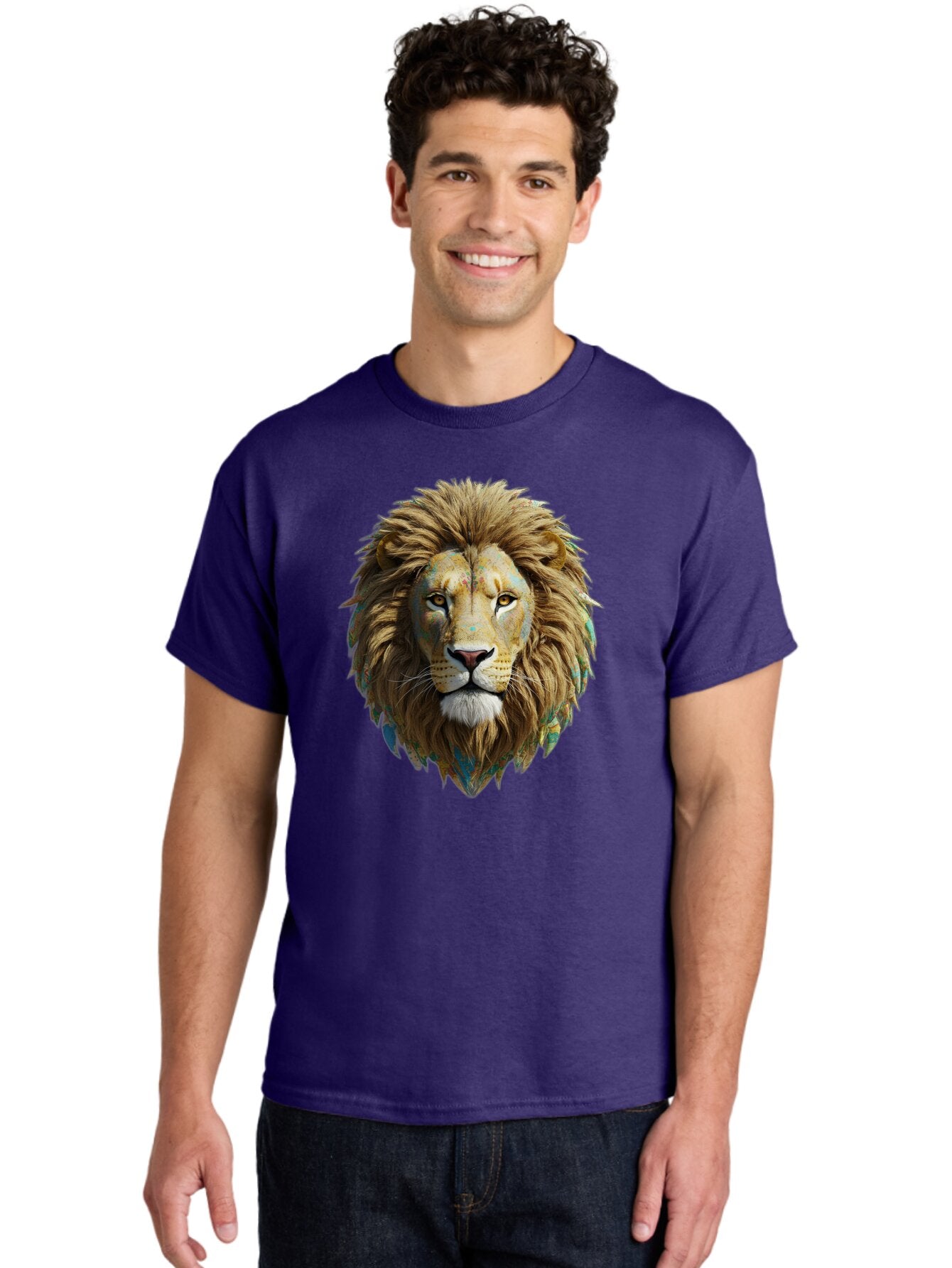 Lion-Head-3 Men'S Graphic Tee, 100% Cotton, Comfortable Casual Summer Wear, Machine Washable, Vintage Camera, Old Camera, Antique Camera, Black Camera, Classic Photography, Photography Equipment, Nostalgic Device, Film Camera, Camera Art Bar084 20