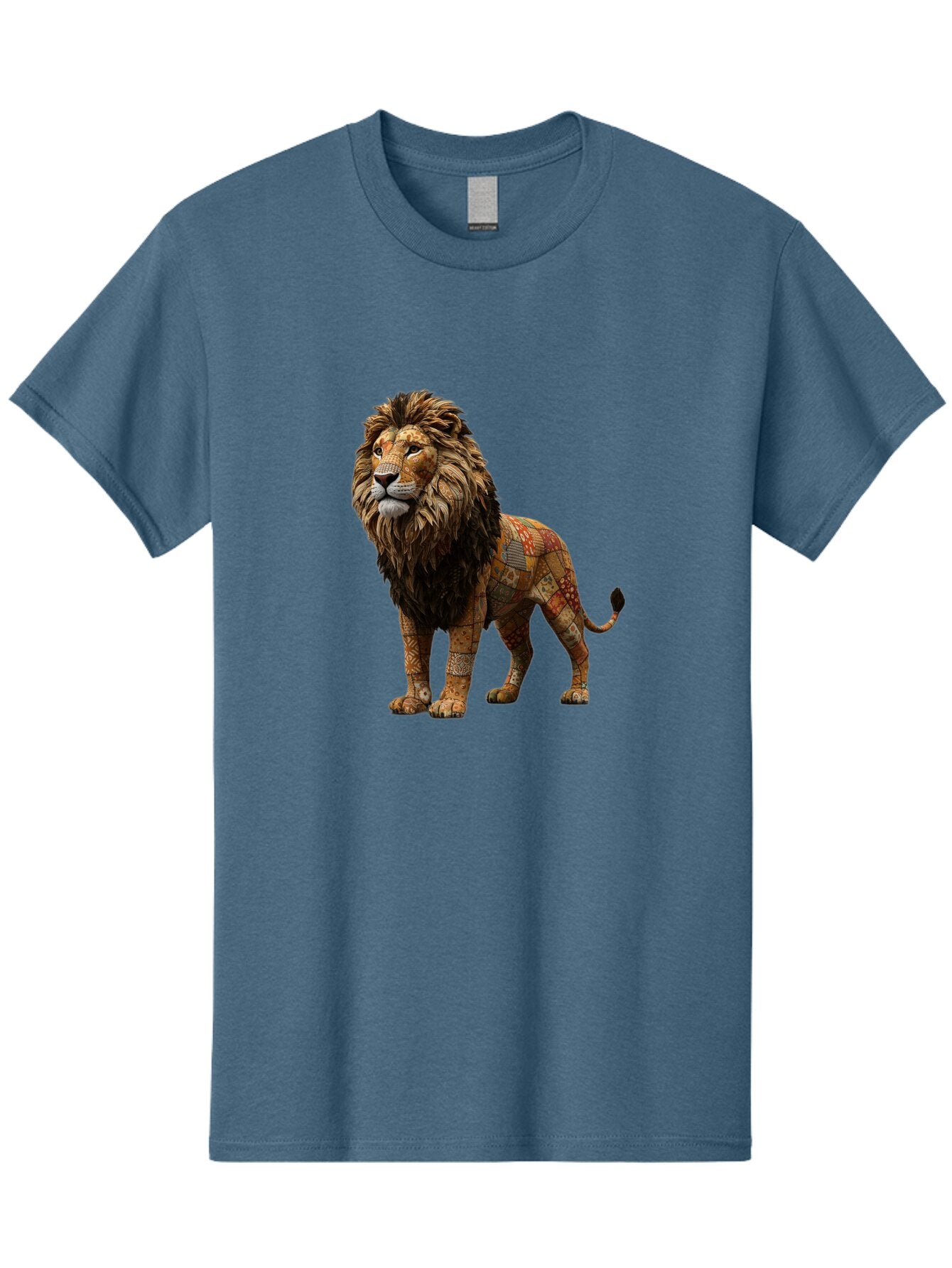 Lion-Mosaic Men'S Graphic Tee, 100% Cotton, Comfortable Casual Summer Wear, Machine Washable, Vintage Camera, Old Camera, Antique Camera, Black Camera, Classic Photography, Photography Equipment, Nostalgic Device, Film Camera, Camera Art Bar086 9