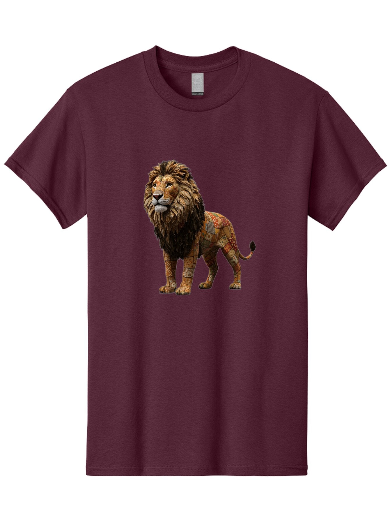 Lion-Mosaic Men'S Graphic Tee, 100% Cotton, Comfortable Casual Summer Wear, Machine Washable, Vintage Camera, Old Camera, Antique Camera, Black Camera, Classic Photography, Photography Equipment, Nostalgic Device, Film Camera, Camera Art Bar086 11