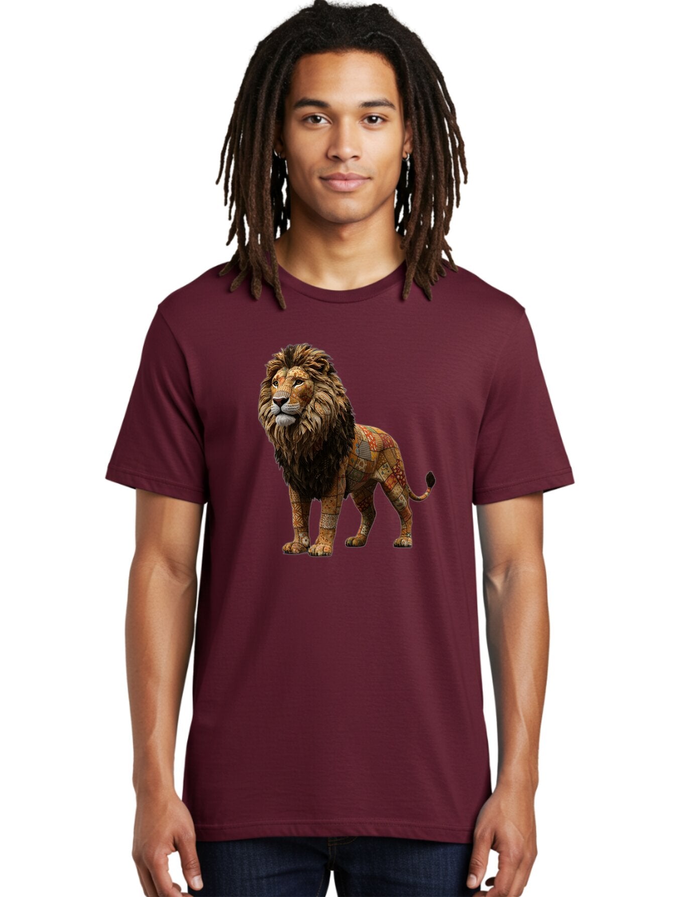 Lion-Mosaic Men'S Graphic Tee, 100% Cotton, Comfortable Casual Summer Wear, Machine Washable, Vintage Camera, Old Camera, Antique Camera, Black Camera, Classic Photography, Photography Equipment, Nostalgic Device, Film Camera, Camera Art Bar086 27