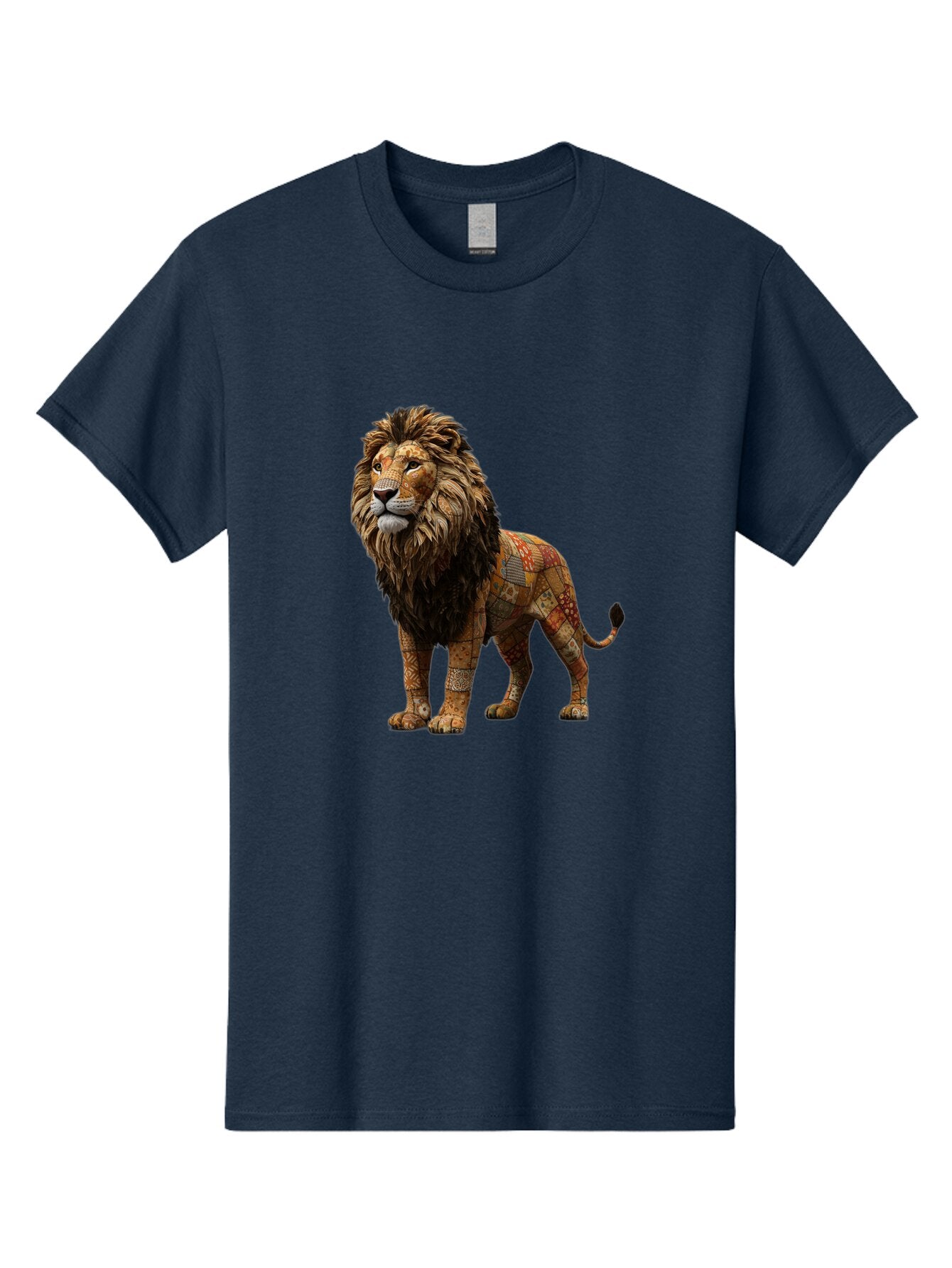 Lion-Mosaic Men'S Graphic Tee, 100% Cotton, Comfortable Casual Summer Wear, Machine Washable, Vintage Camera, Old Camera, Antique Camera, Black Camera, Classic Photography, Photography Equipment, Nostalgic Device, Film Camera, Camera Art Bar086 6