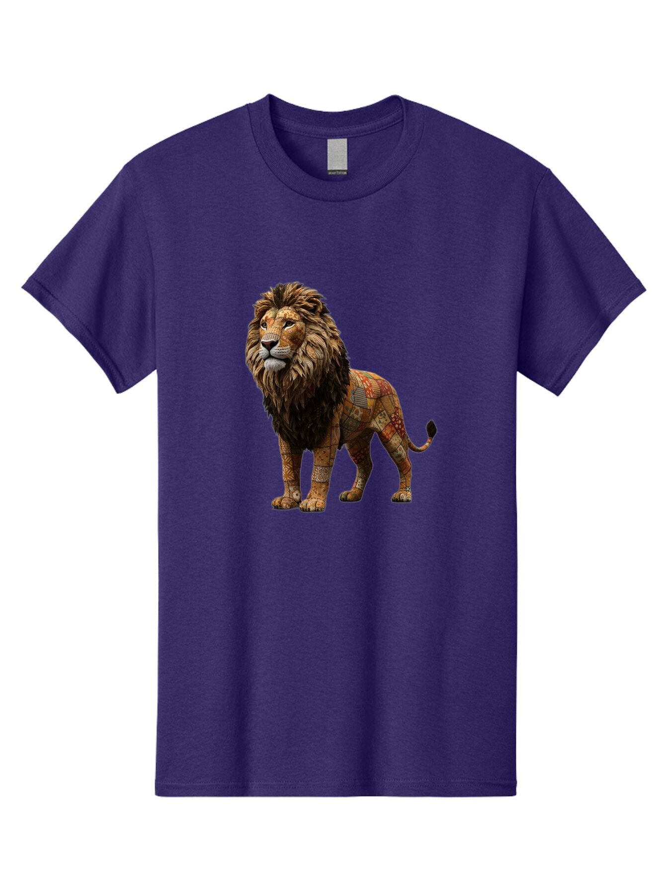 Lion-Mosaic Men'S Graphic Tee, 100% Cotton, Comfortable Casual Summer Wear, Machine Washable, Vintage Camera, Old Camera, Antique Camera, Black Camera, Classic Photography, Photography Equipment, Nostalgic Device, Film Camera, Camera Art Bar086 4