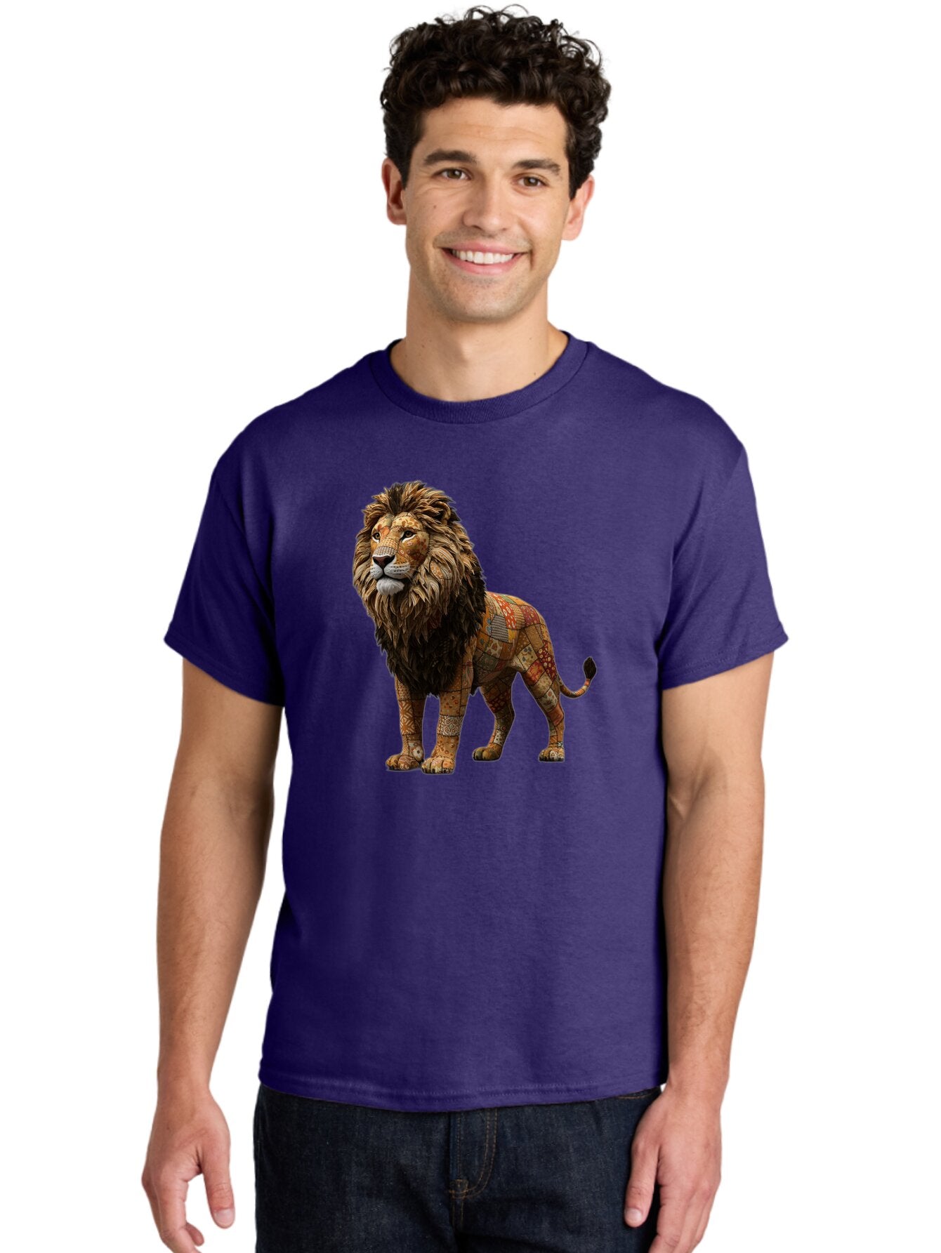 Lion-Mosaic Men'S Graphic Tee, 100% Cotton, Comfortable Casual Summer Wear, Machine Washable, Vintage Camera, Old Camera, Antique Camera, Black Camera, Classic Photography, Photography Equipment, Nostalgic Device, Film Camera, Camera Art Bar086 18