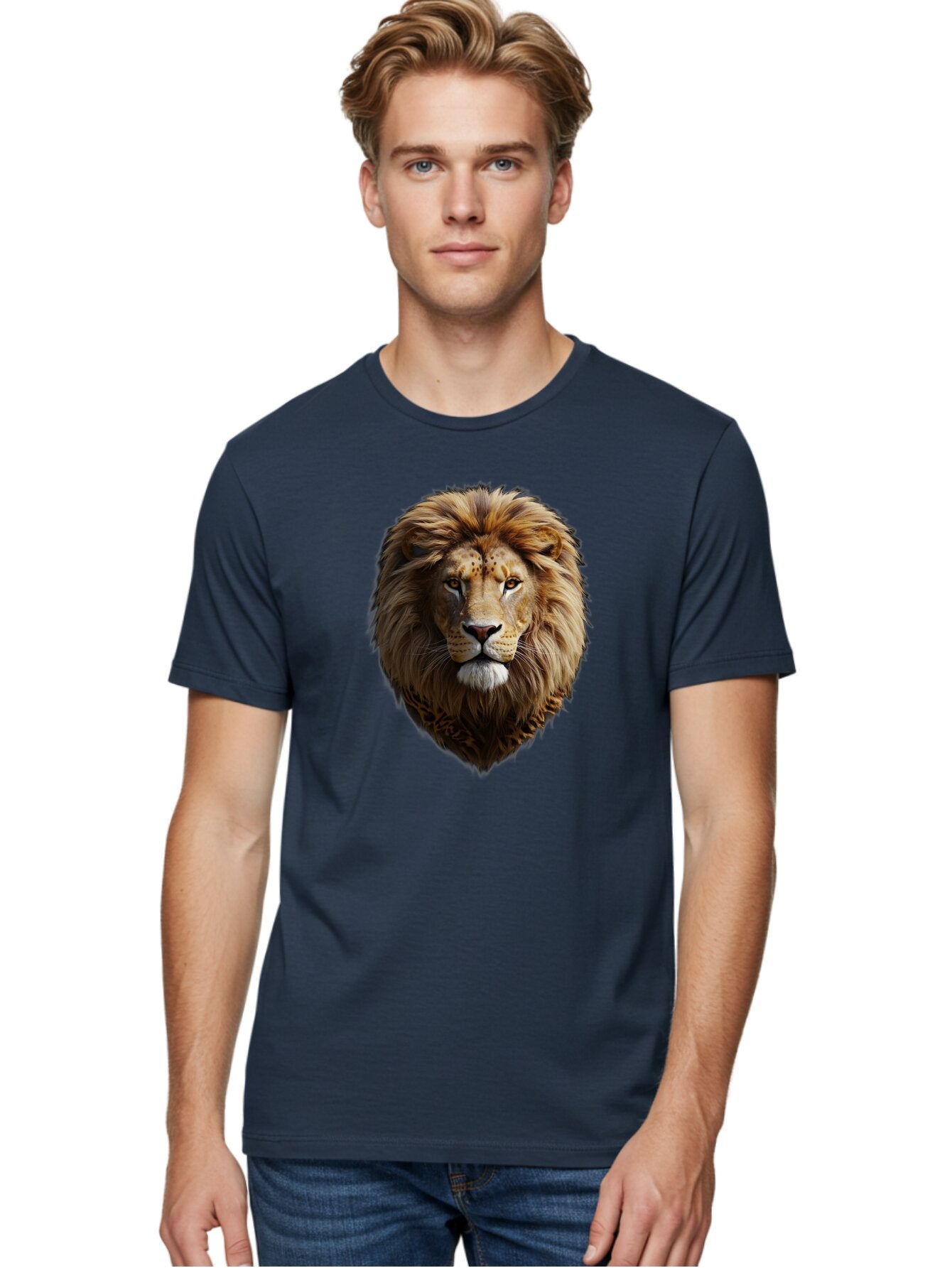 Lion-Portrait Men'S Graphic Tee, 100% Cotton, Comfortable Casual Summer Wear, Machine Washable, Vintage Camera, Old Camera, Antique Camera, Black Camera, Classic Photography, Photography Equipment, Nostalgic Device, Film Camera, Camera Art Bar087 19