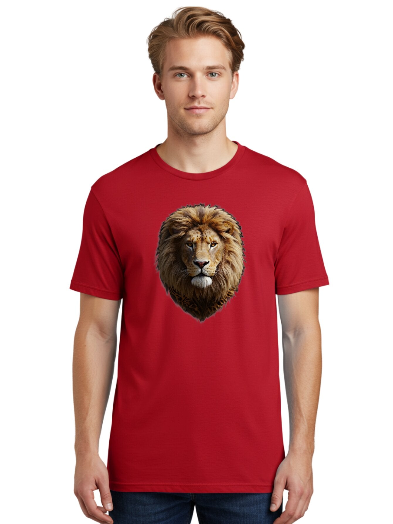 Lion-Portrait Men'S Graphic Tee, 100% Cotton, Comfortable Casual Summer Wear, Machine Washable, Vintage Camera, Old Camera, Antique Camera, Black Camera, Classic Photography, Photography Equipment, Nostalgic Device, Film Camera, Camera Art Bar087 25