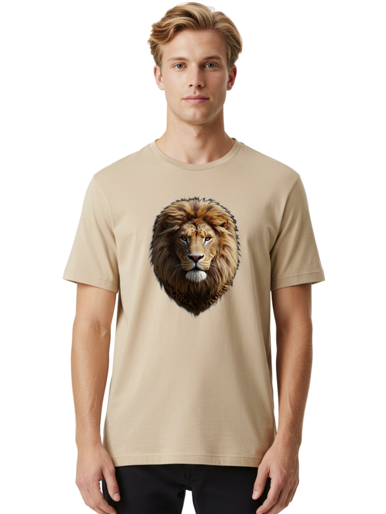 Lion-Portrait Men'S Graphic Tee, 100% Cotton, Comfortable Casual Summer Wear, Machine Washable, Vintage Camera, Old Camera, Antique Camera, Black Camera, Classic Photography, Photography Equipment, Nostalgic Device, Film Camera, Camera Art Bar087 23