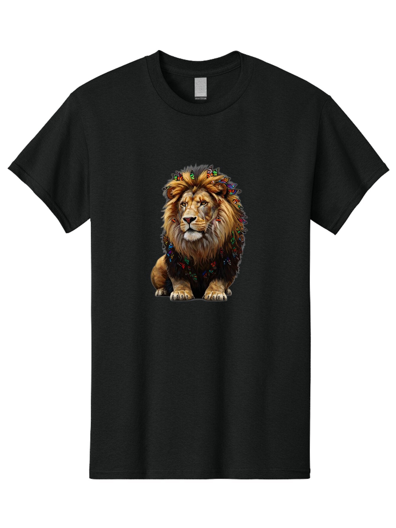 Lion-With-Butterflies Men'S Graphic Tee, 100% Cotton, Comfortable Casual Summer Wear, Machine Washable, Vintage Camera, Old Camera, Antique Camera, Black Camera, Classic Photography, Photography Equipment, Nostalgic Device, Film Camera, Bar088 8