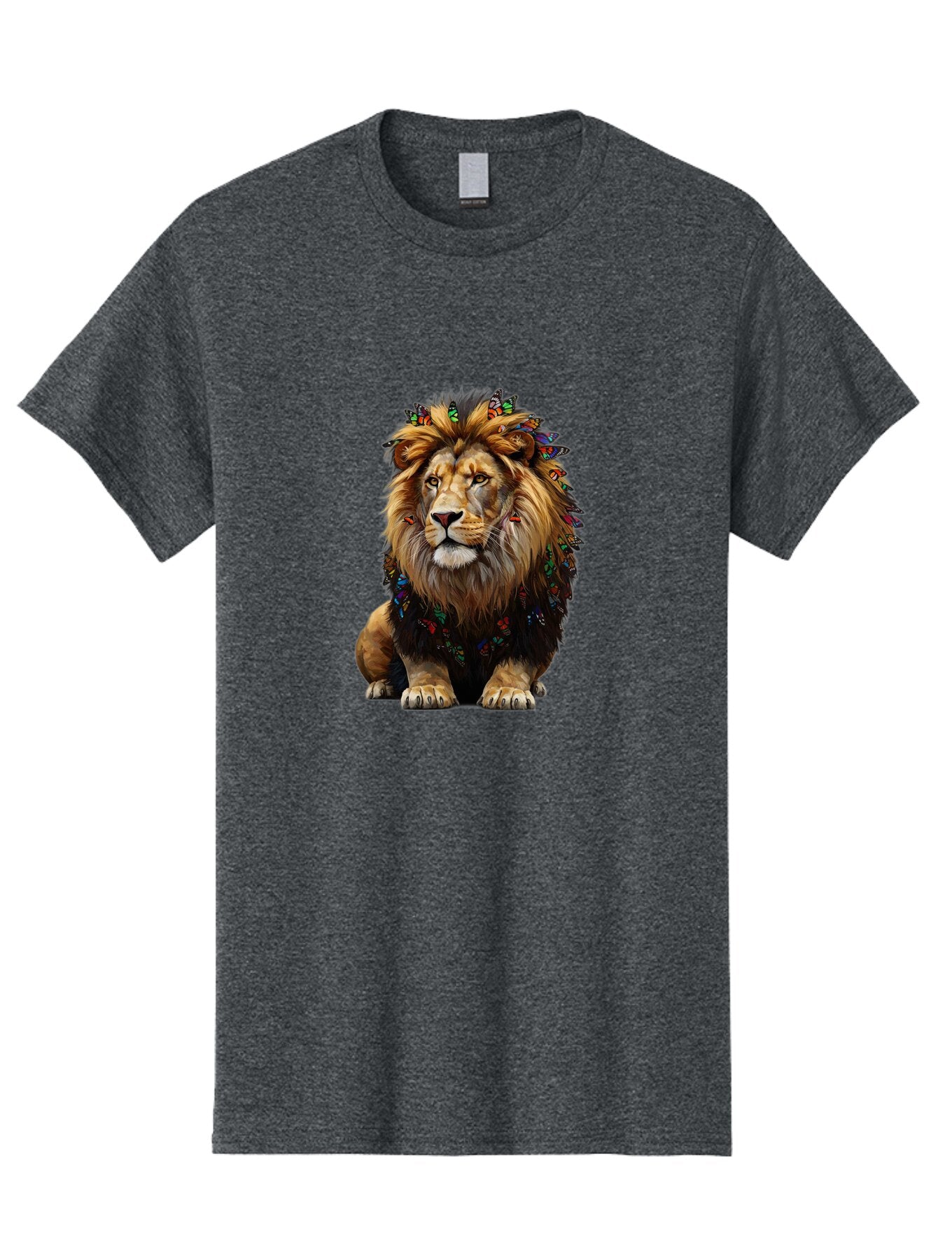 Lion-With-Butterflies Men'S Graphic Tee, 100% Cotton, Comfortable Casual Summer Wear, Machine Washable, Vintage Camera, Old Camera, Antique Camera, Black Camera, Classic Photography, Photography Equipment, Nostalgic Device, Film Camera, Bar088 15