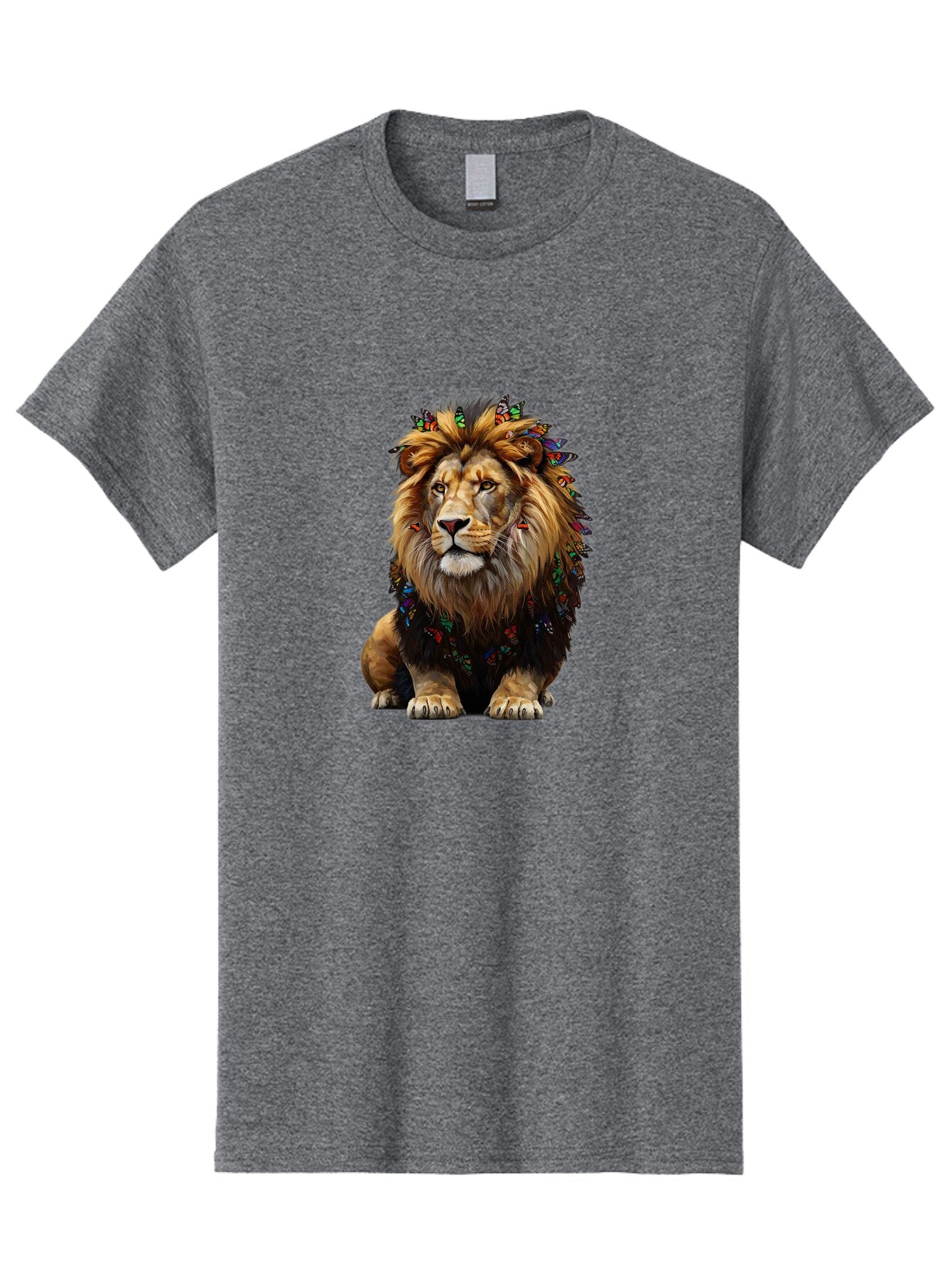 Lion-With-Butterflies Men'S Graphic Tee, 100% Cotton, Comfortable Casual Summer Wear, Machine Washable, Vintage Camera, Old Camera, Antique Camera, Black Camera, Classic Photography, Photography Equipment, Nostalgic Device, Film Camera, Bar088 4