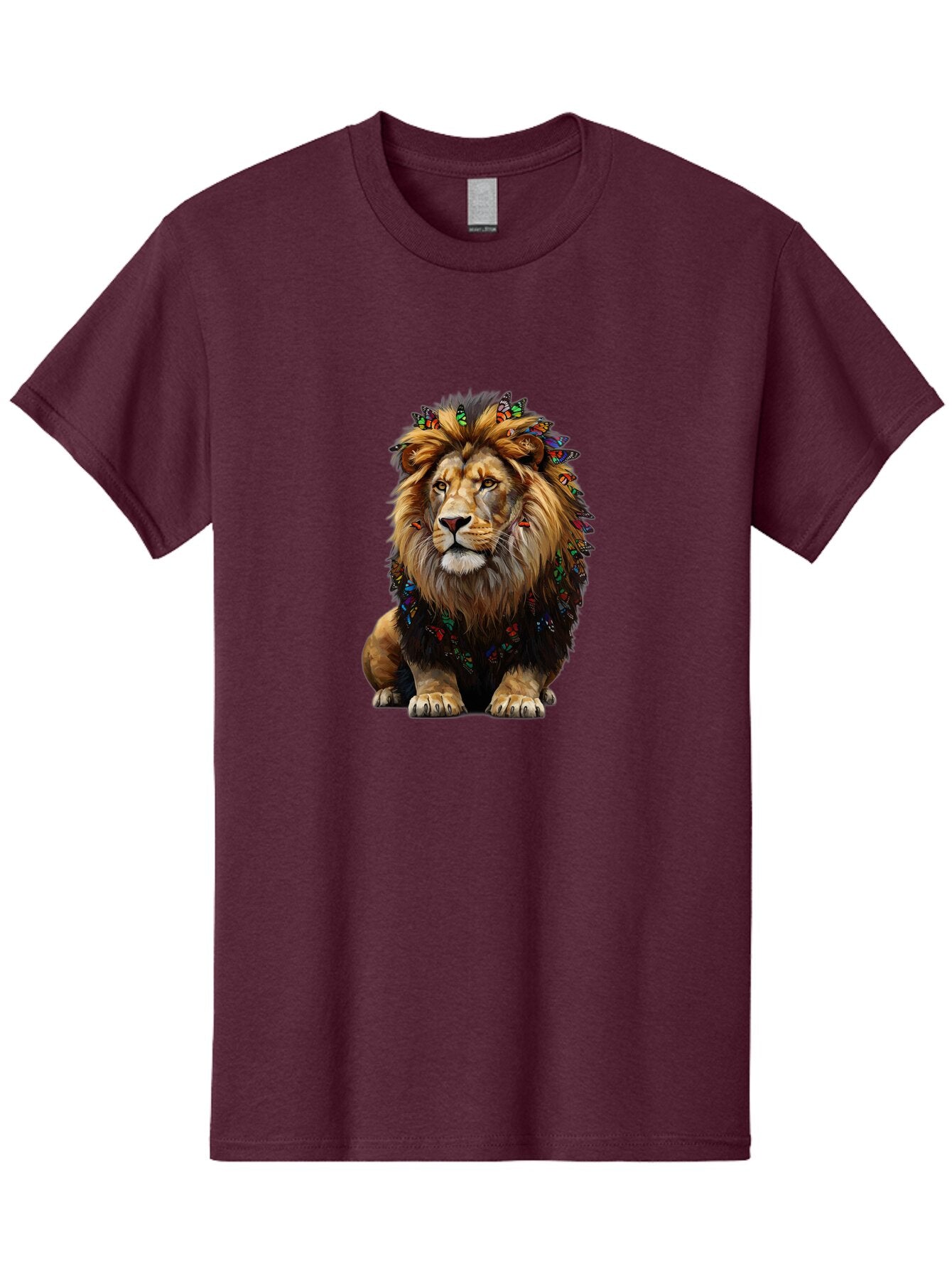 Lion-With-Butterflies Men'S Graphic Tee, 100% Cotton, Comfortable Casual Summer Wear, Machine Washable, Vintage Camera, Old Camera, Antique Camera, Black Camera, Classic Photography, Photography Equipment, Nostalgic Device, Film Camera, Bar088 6