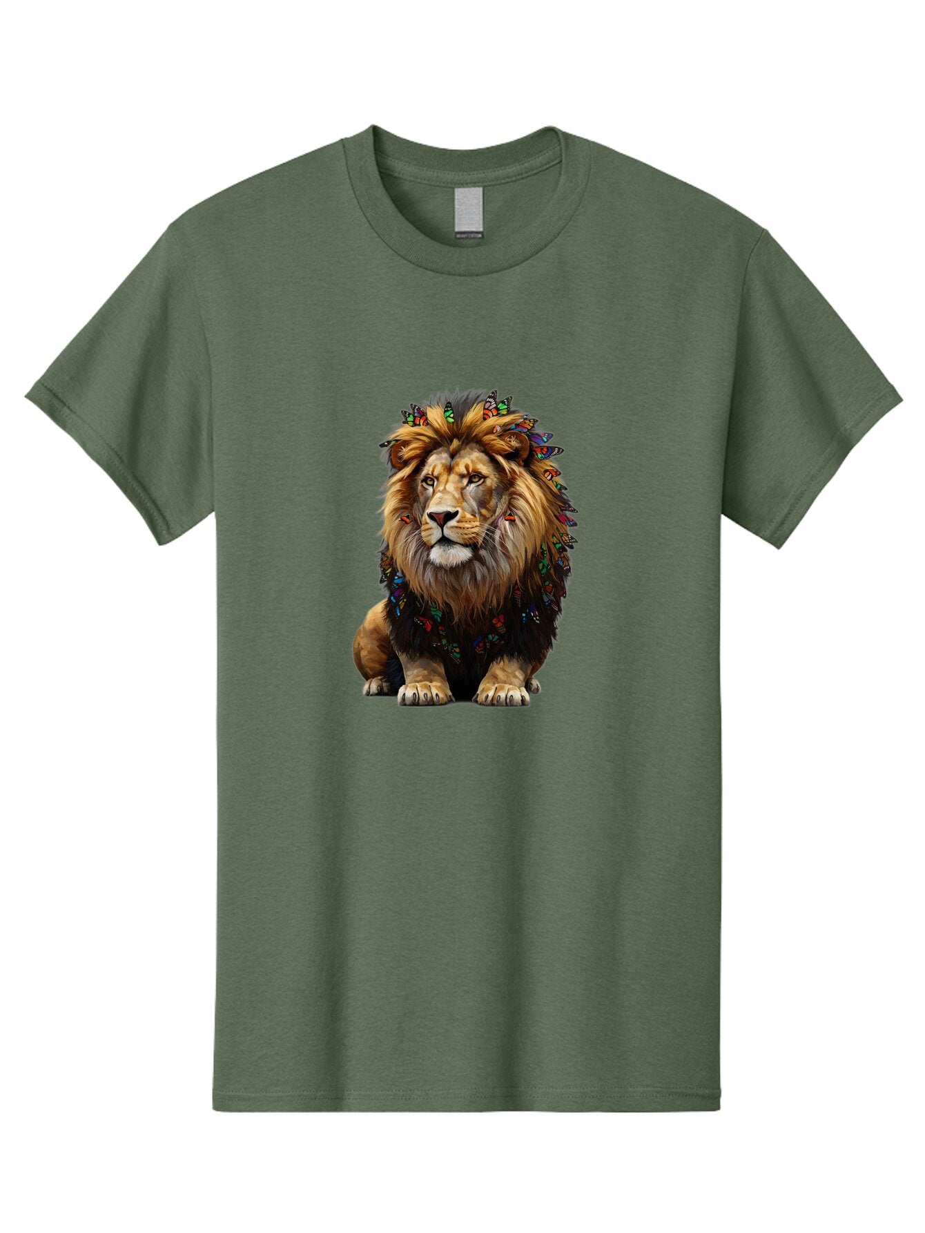 Lion-With-Butterflies Men'S Graphic Tee, 100% Cotton, Comfortable Casual Summer Wear, Machine Washable, Vintage Camera, Old Camera, Antique Camera, Black Camera, Classic Photography, Photography Equipment, Nostalgic Device, Film Camera, Bar088 1