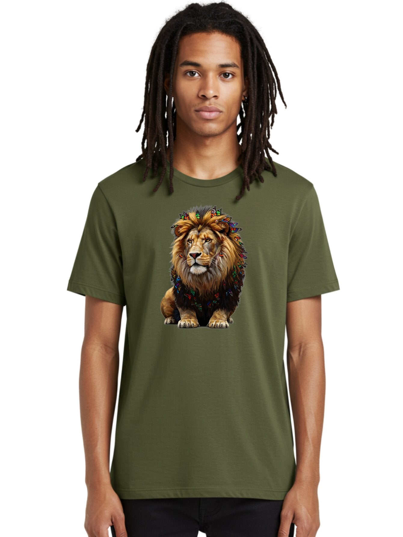 Lion-With-Butterflies Men'S Graphic Tee, 100% Cotton, Comfortable Casual Summer Wear, Machine Washable, Vintage Camera, Old Camera, Antique Camera, Black Camera, Classic Photography, Photography Equipment, Nostalgic Device, Film Camera, Bar088 19