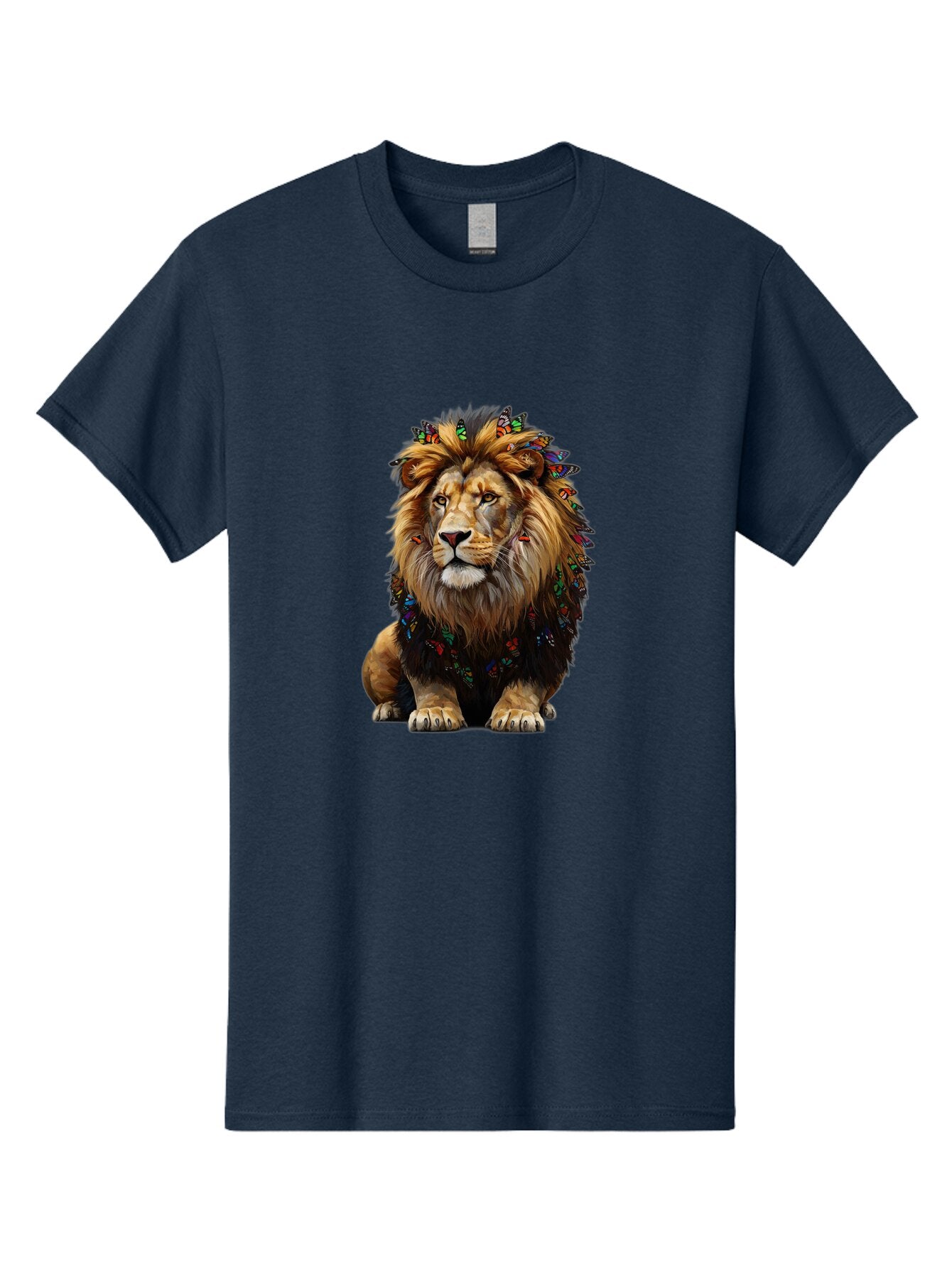 Lion-With-Butterflies Men'S Graphic Tee, 100% Cotton, Comfortable Casual Summer Wear, Machine Washable, Vintage Camera, Old Camera, Antique Camera, Black Camera, Classic Photography, Photography Equipment, Nostalgic Device, Film Camera, Bar088 7