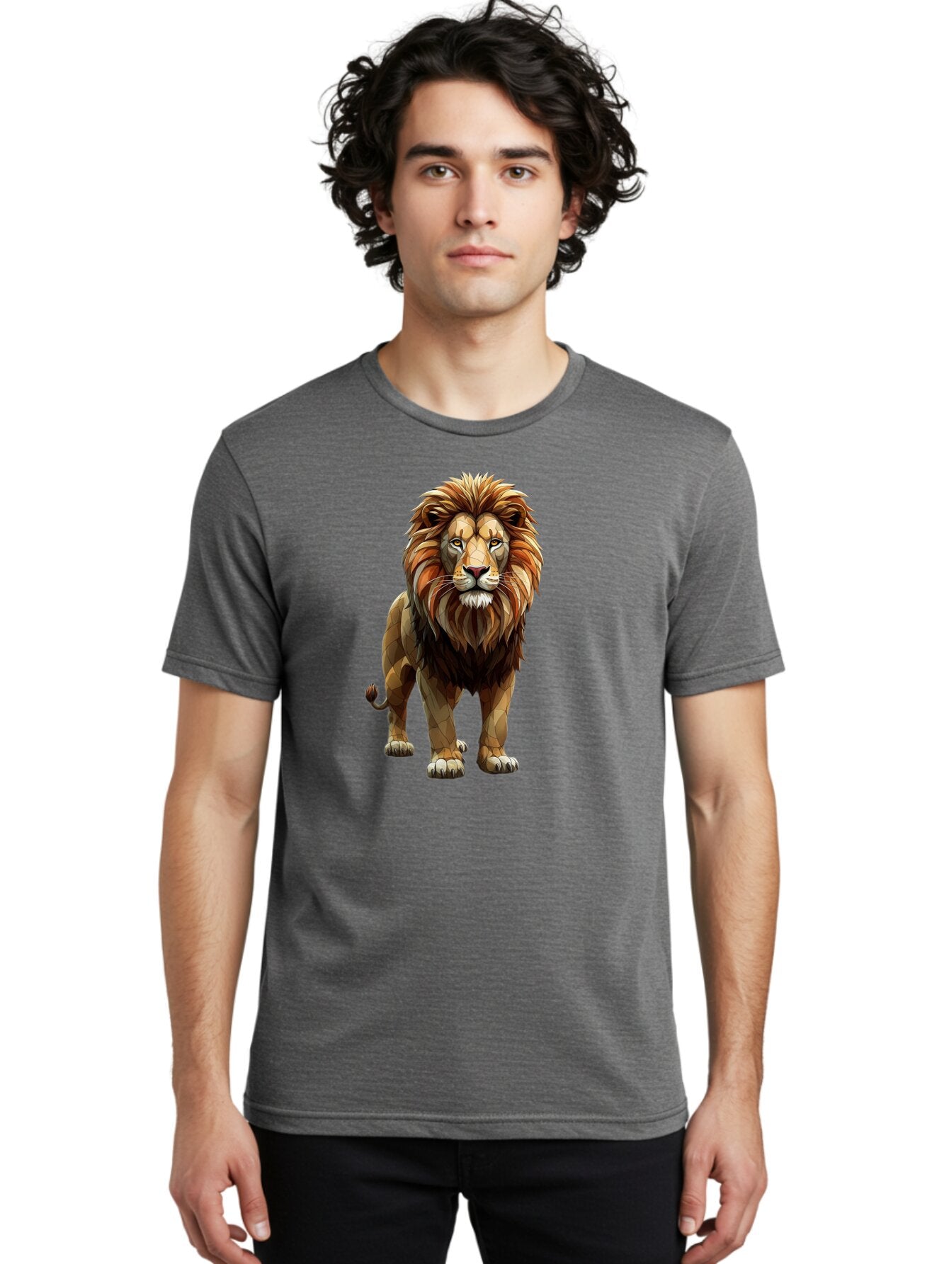 Lion Men'S Graphic Tee, 100% Cotton, Comfortable Casual Summer Wear, Machine Washable, Vintage Camera, Old Camera, Antique Camera, Black Camera, Classic Photography, Photography Equipment, Nostalgic Device, Film Camera, Camera Art Bar090 24