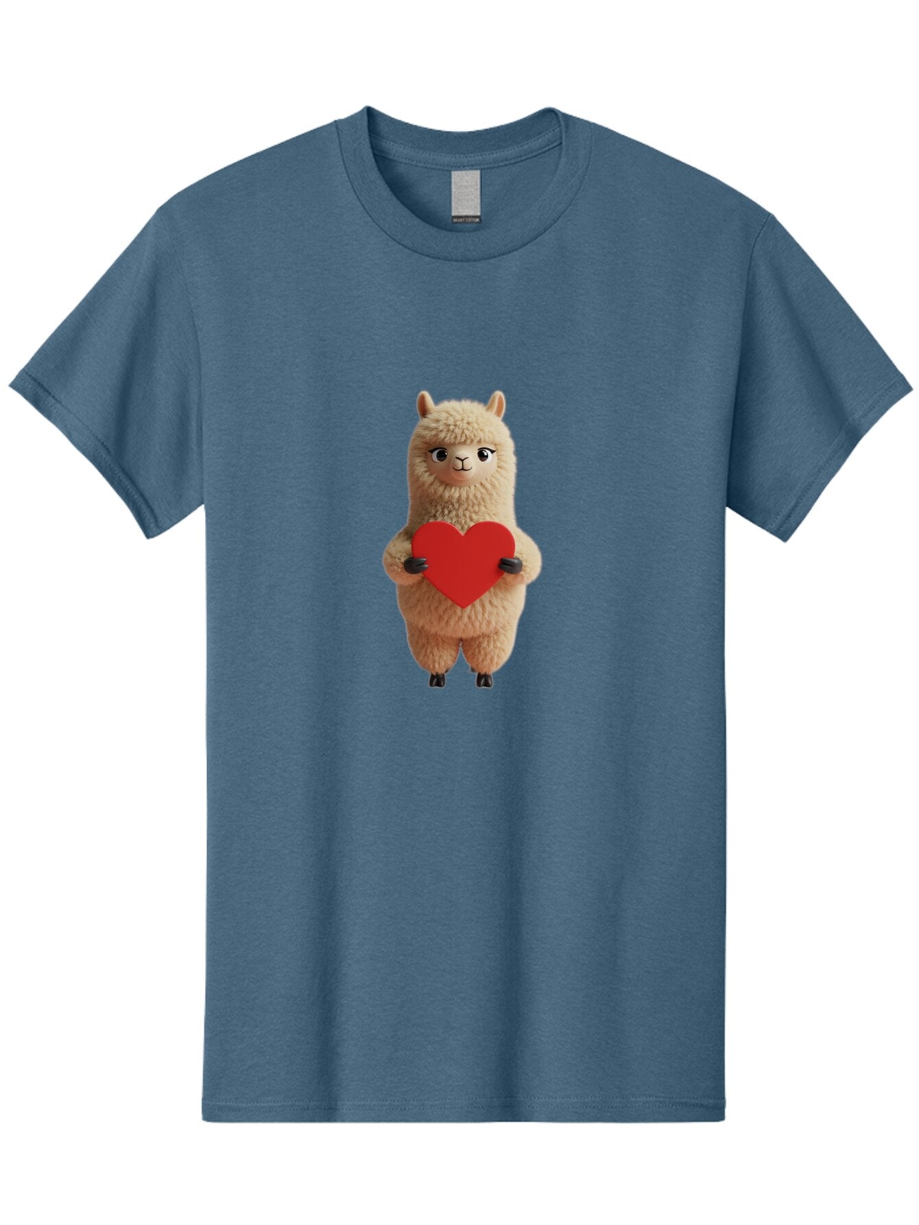 Llama-Holding-Heart Men'S Graphic Tee, 100% Cotton, Comfortable Casual Summer Wear, Machine Washable, Vintage Camera, Old Camera, Antique Camera, Black Camera, Classic Photography, Photography Equipment, Nostalgic Device, Film Camera, Bar092 9