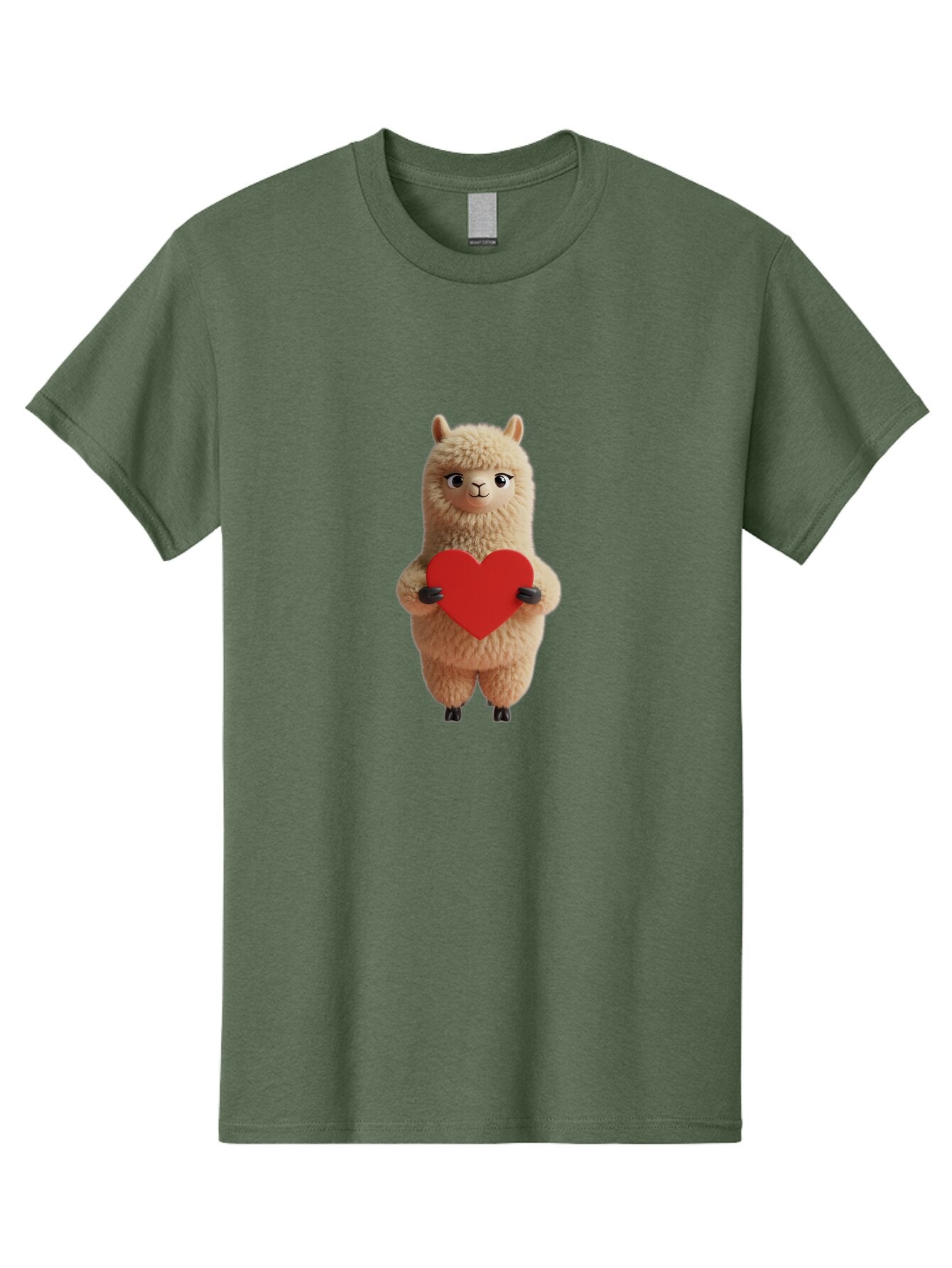 Llama-Holding-Heart Men'S Graphic Tee, 100% Cotton, Comfortable Casual Summer Wear, Machine Washable, Vintage Camera, Old Camera, Antique Camera, Black Camera, Classic Photography, Photography Equipment, Nostalgic Device, Film Camera, Bar092 1
