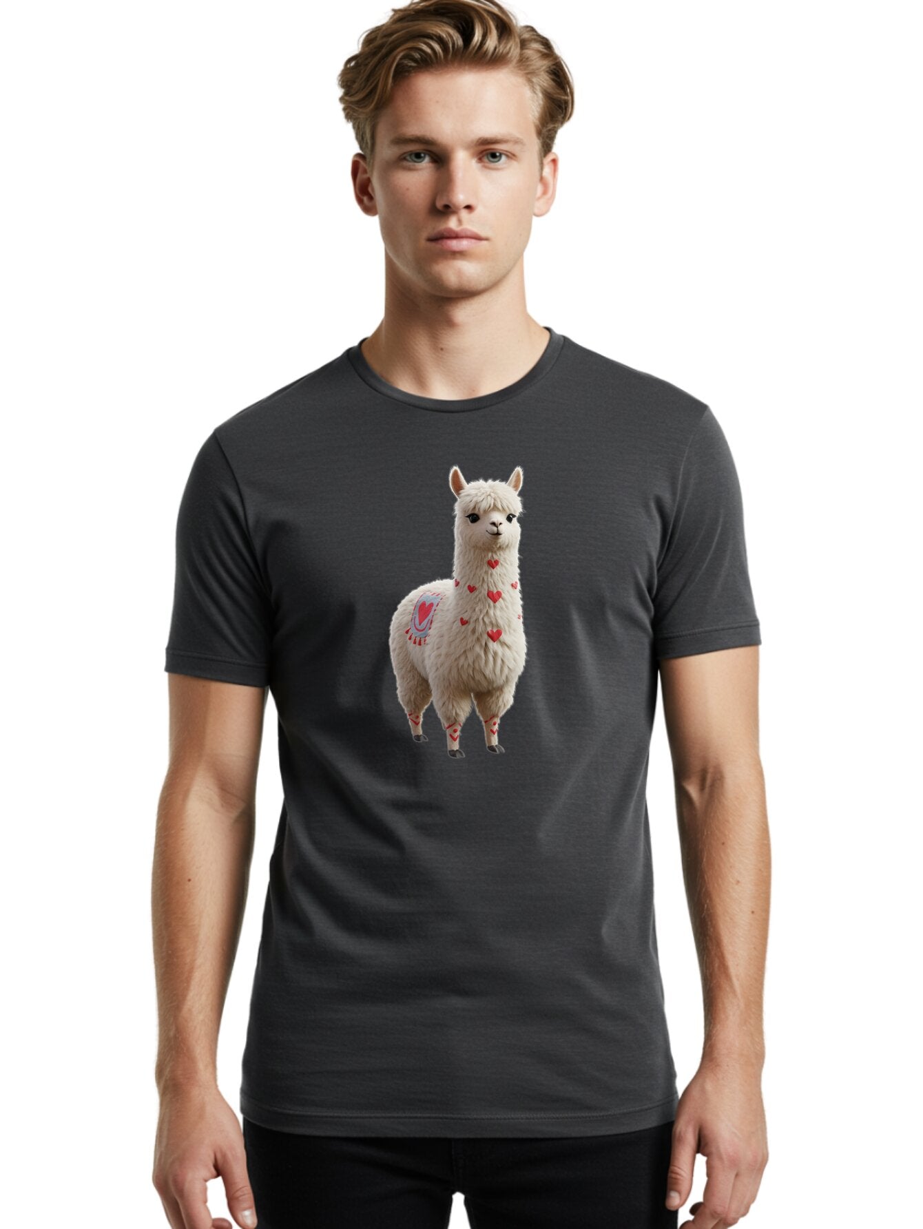 Llama-Love Men'S Graphic Tee, 100% Cotton, Comfortable Casual Summer Wear, Machine Washable, Vintage Camera, Old Camera, Antique Camera, Black Camera, Classic Photography, Photography Equipment, Nostalgic Device, Film Camera, Camera Art Bar094 24