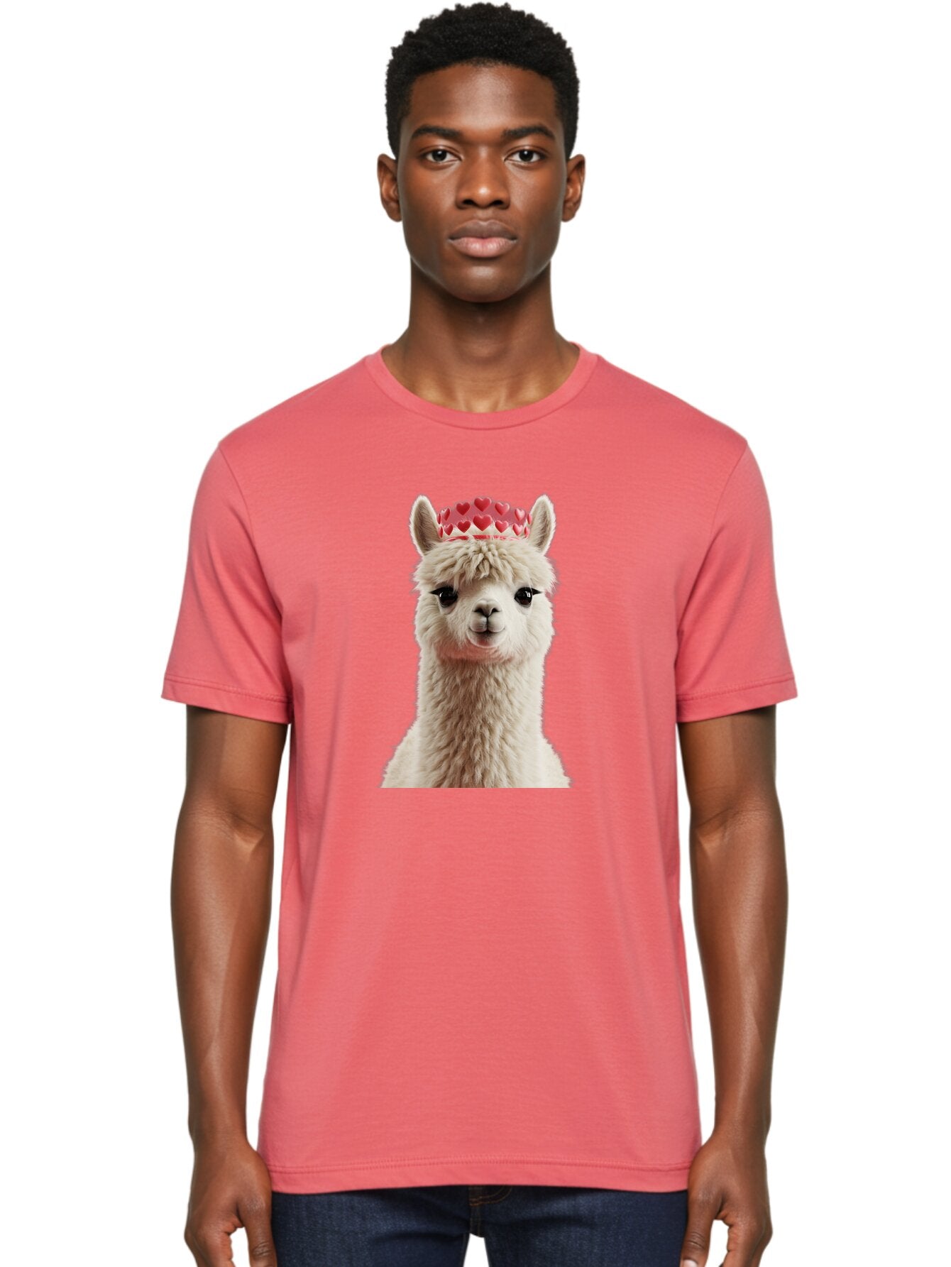 Llama-With-Heart-Tiara Men'S Graphic Tee, 100% Cotton, Comfortable Casual Summer Wear, Machine Washable, Vintage Camera, Old Camera, Antique Camera, Black Camera, Classic Photography, Photography Equipment, Nostalgic Device, Film Camera, Bar095 30