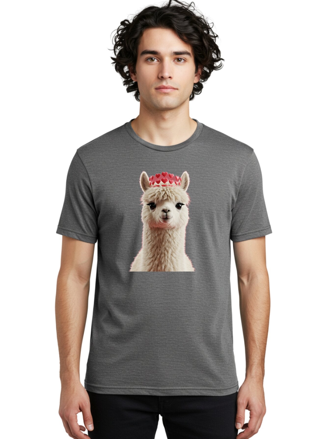 Llama-With-Heart-Tiara Men'S Graphic Tee, 100% Cotton, Comfortable Casual Summer Wear, Machine Washable, Vintage Camera, Old Camera, Antique Camera, Black Camera, Classic Photography, Photography Equipment, Nostalgic Device, Film Camera, Bar095 26
