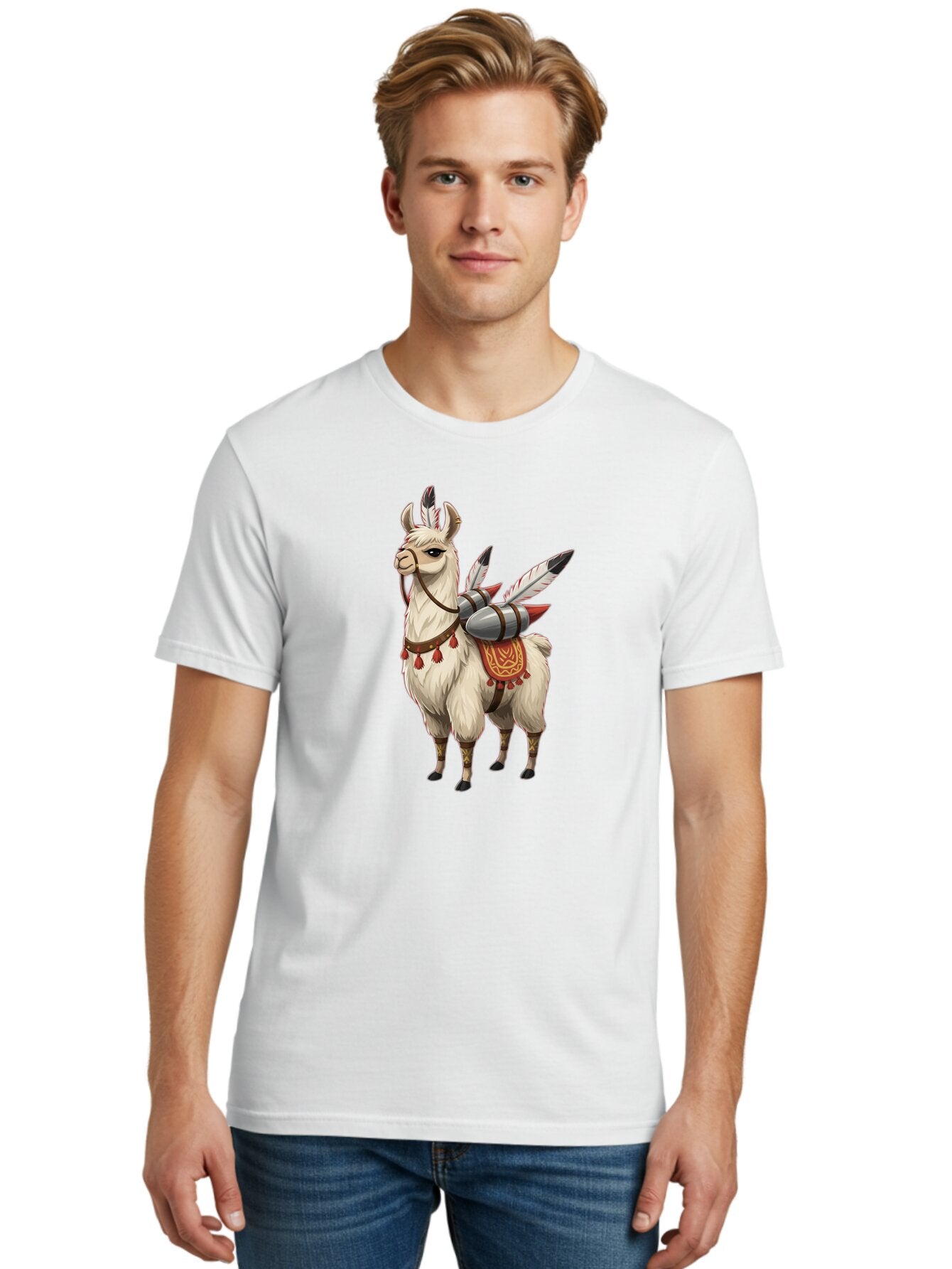 Llama-With-Quiver Men'S Graphic Tee, 100% Cotton, Comfortable Casual Summer Wear, Machine Washable, Vintage Camera, Old Camera, Antique Camera, Black Camera, Classic Photography, Photography Equipment, Nostalgic Device, Film Camera, Camera Art Bar098 25