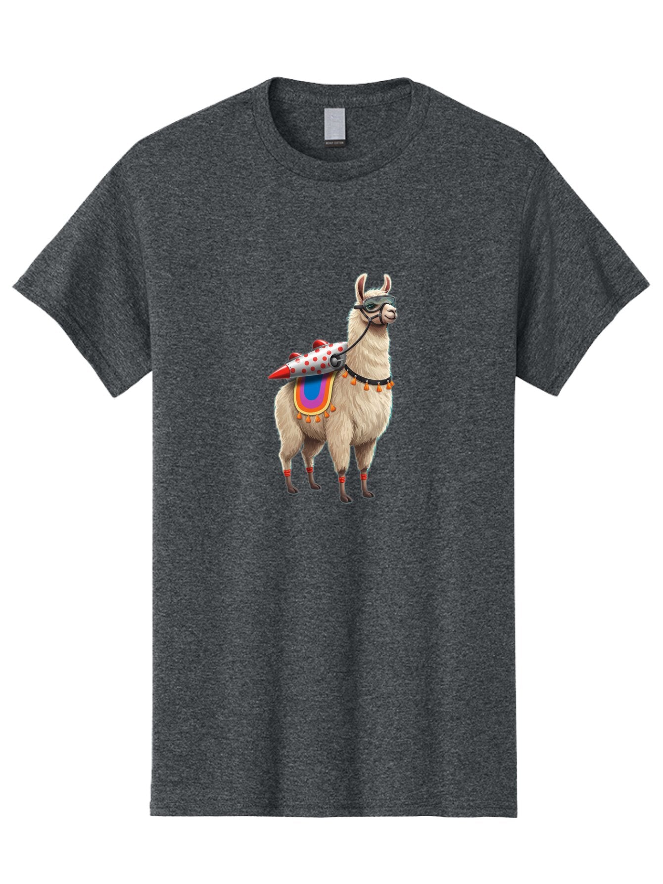 Llama-With-Rocket-1 Men'S Graphic Tee, 100% Cotton, Comfortable Casual Summer Wear, Machine Washable, Vintage Camera, Old Camera, Antique Camera, Black Camera, Classic Photography, Photography Equipment, Nostalgic Device, Film Camera, Bar099 8