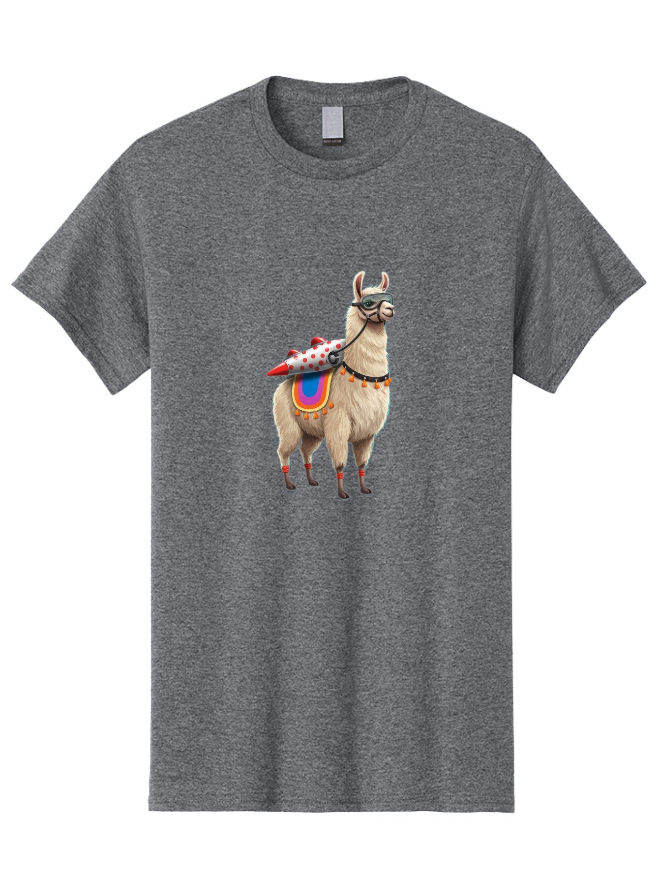 Llama-With-Rocket-1 Men'S Graphic Tee, 100% Cotton, Comfortable Casual Summer Wear, Machine Washable, Vintage Camera, Old Camera, Antique Camera, Black Camera, Classic Photography, Photography Equipment, Nostalgic Device, Film Camera, Bar099 5