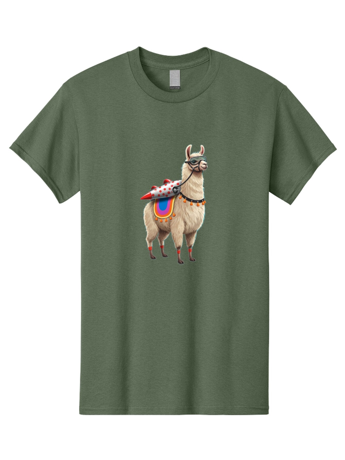 Llama-With-Rocket-1 Men'S Graphic Tee, 100% Cotton, Comfortable Casual Summer Wear, Machine Washable, Vintage Camera, Old Camera, Antique Camera, Black Camera, Classic Photography, Photography Equipment, Nostalgic Device, Film Camera, Bar099 4