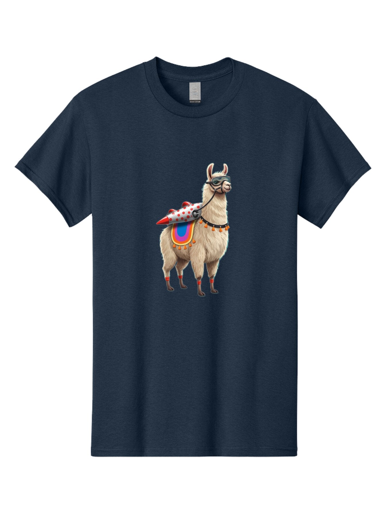 Llama-With-Rocket-1 Men'S Graphic Tee, 100% Cotton, Comfortable Casual Summer Wear, Machine Washable, Vintage Camera, Old Camera, Antique Camera, Black Camera, Classic Photography, Photography Equipment, Nostalgic Device, Film Camera, Bar099 13