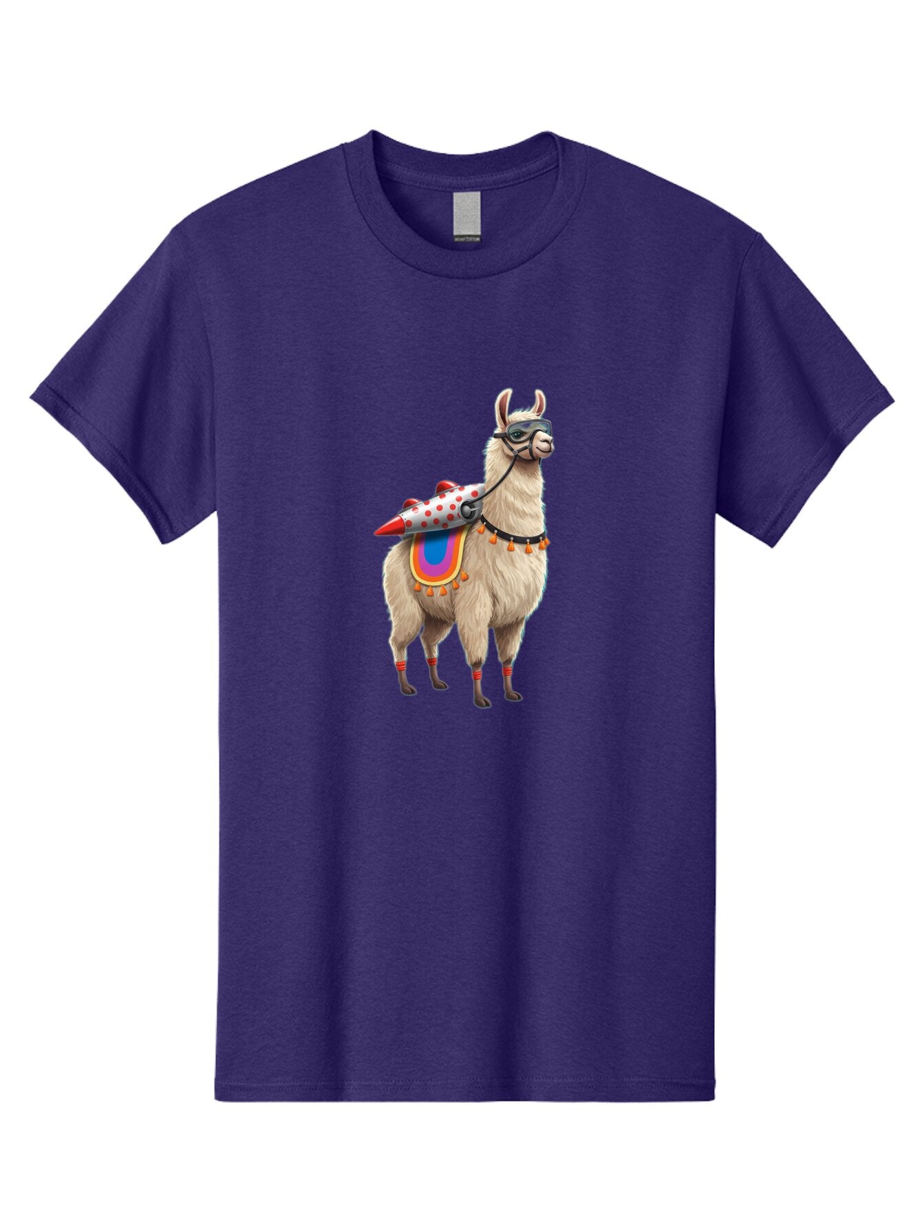 Llama-With-Rocket-1 Men'S Graphic Tee, 100% Cotton, Comfortable Casual Summer Wear, Machine Washable, Vintage Camera, Old Camera, Antique Camera, Black Camera, Classic Photography, Photography Equipment, Nostalgic Device, Film Camera, Bar099 12