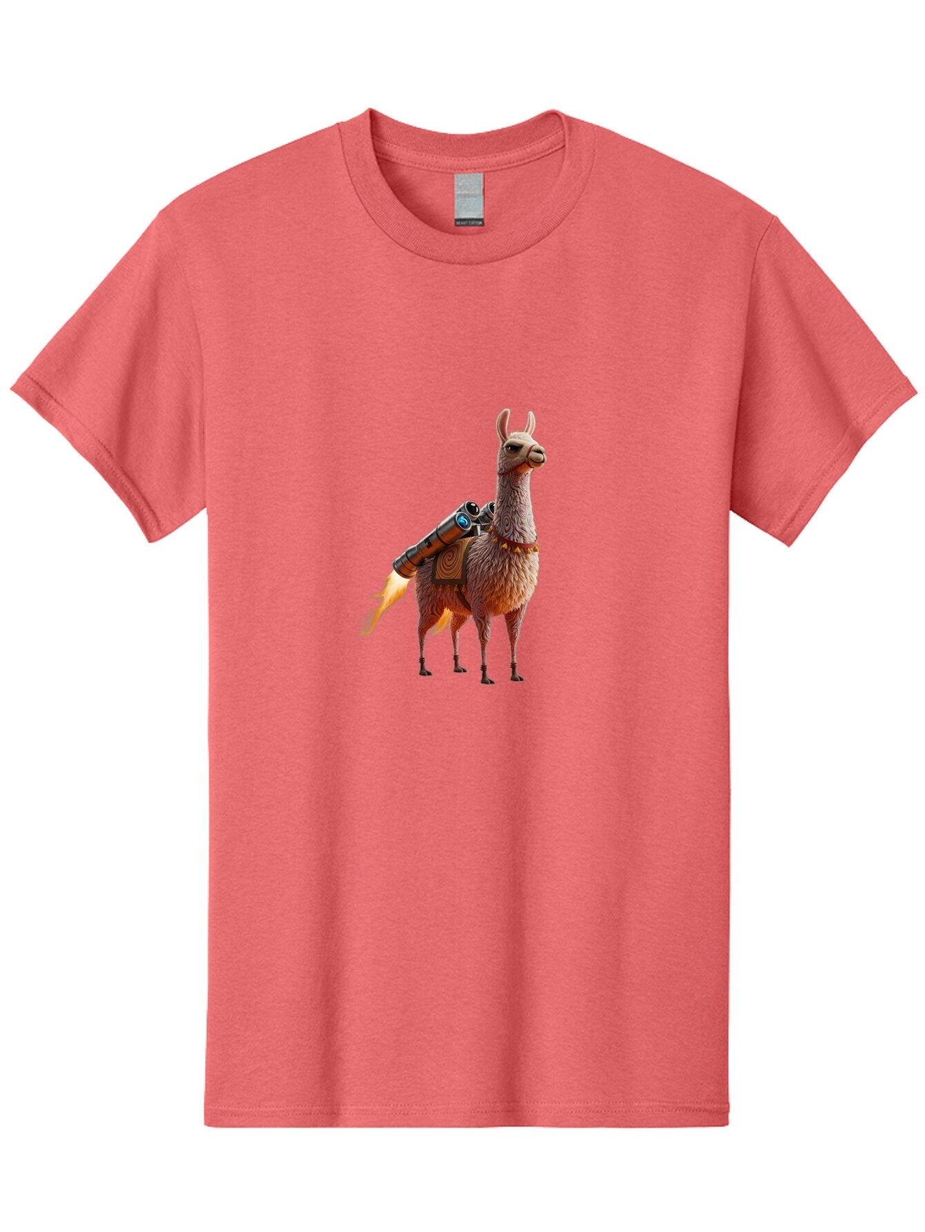 Llama-With-Rocket-2 Men'S Graphic Tee, 100% Cotton, Comfortable Casual Summer Wear, Machine Washable, Vintage Camera, Old Camera, Antique Camera, Black Camera, Classic Photography, Photography Equipment, Nostalgic Device, Film Camera, Bar100 8