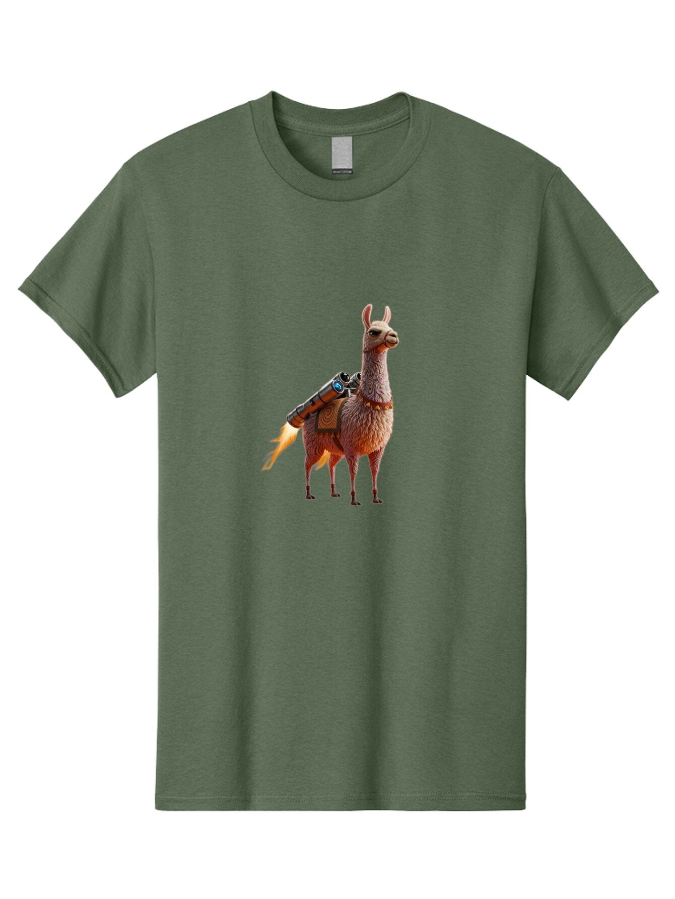 Llama-With-Rocket-2 Men'S Graphic Tee, 100% Cotton, Comfortable Casual Summer Wear, Machine Washable, Vintage Camera, Old Camera, Antique Camera, Black Camera, Classic Photography, Photography Equipment, Nostalgic Device, Film Camera, Bar100 6