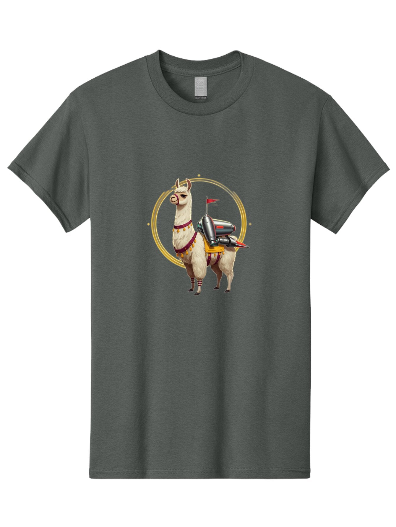 Llama-With-Rocket-3 Men'S Graphic Tee, 100% Cotton, Comfortable Casual Summer Wear, Machine Washable, Vintage Camera, Old Camera, Antique Camera, Black Camera, Classic Photography, Photography Equipment, Nostalgic Device, Film Camera, Bar101 4