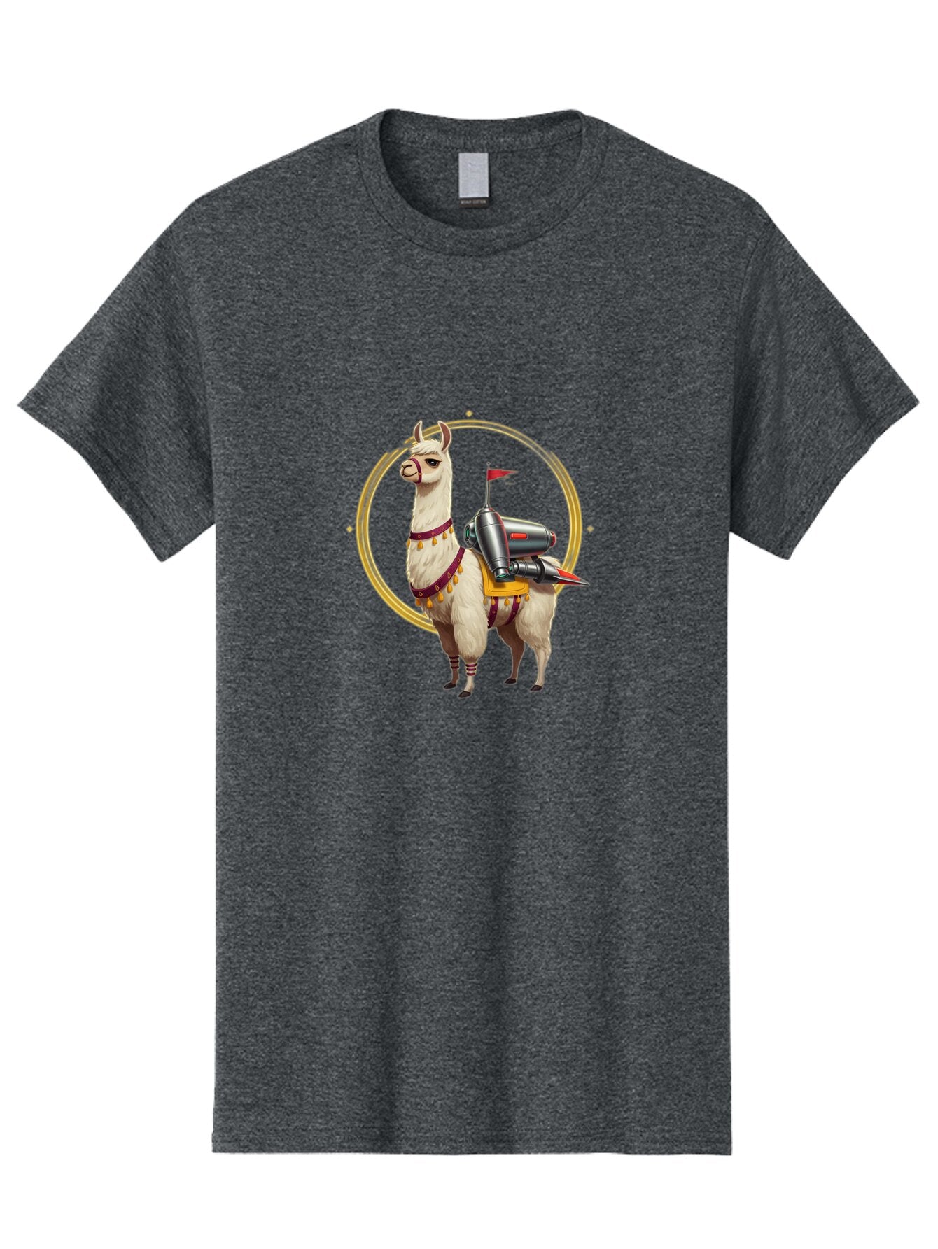 Llama-With-Rocket-3 Men'S Graphic Tee, 100% Cotton, Comfortable Casual Summer Wear, Machine Washable, Vintage Camera, Old Camera, Antique Camera, Black Camera, Classic Photography, Photography Equipment, Nostalgic Device, Film Camera, Bar101 13